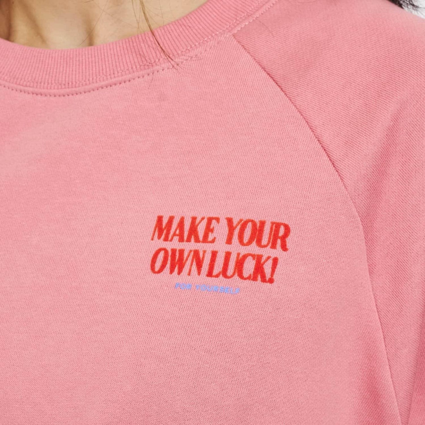 親子款拼色插肩袖印花衛衣/套頭衫/親子裝