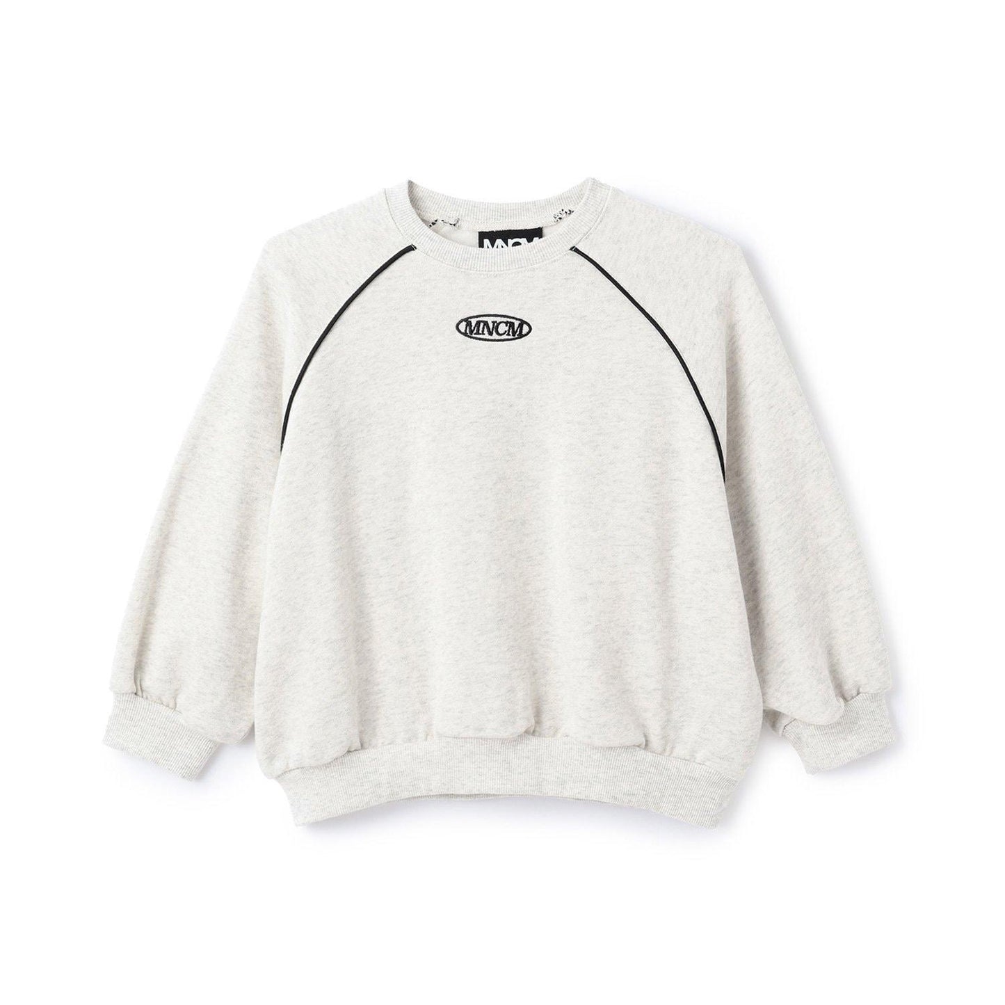 【MNCM】【去毛球加絨衛衣面料】插肩撞色拼接寬鬆衛衣