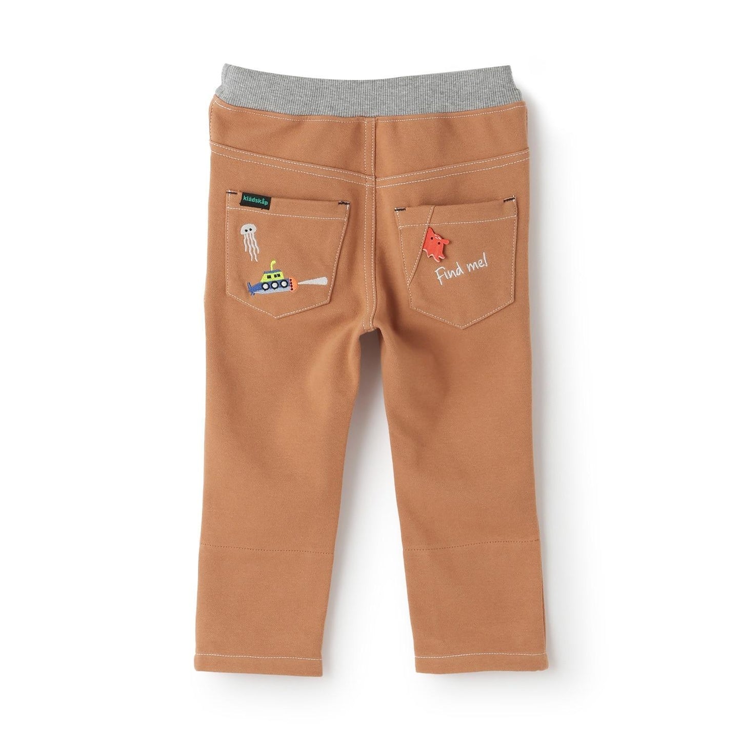 【蓄光】深海魚褲腳翻邊長款直筒褲