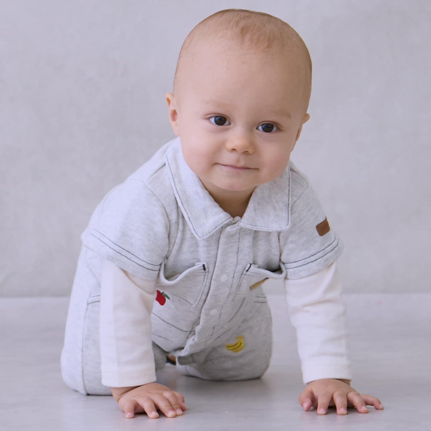 全刺繡帶領連體衣