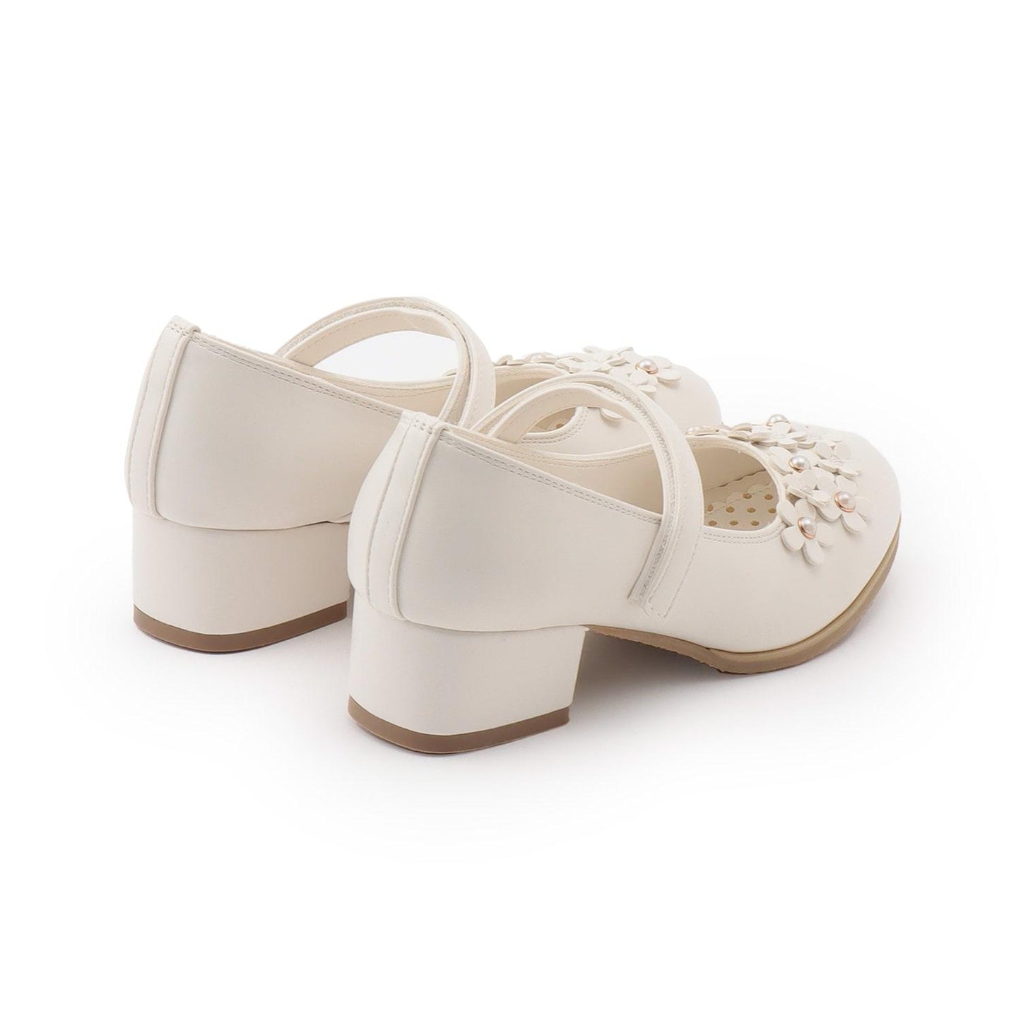 花朵裝飾帶扣鞋