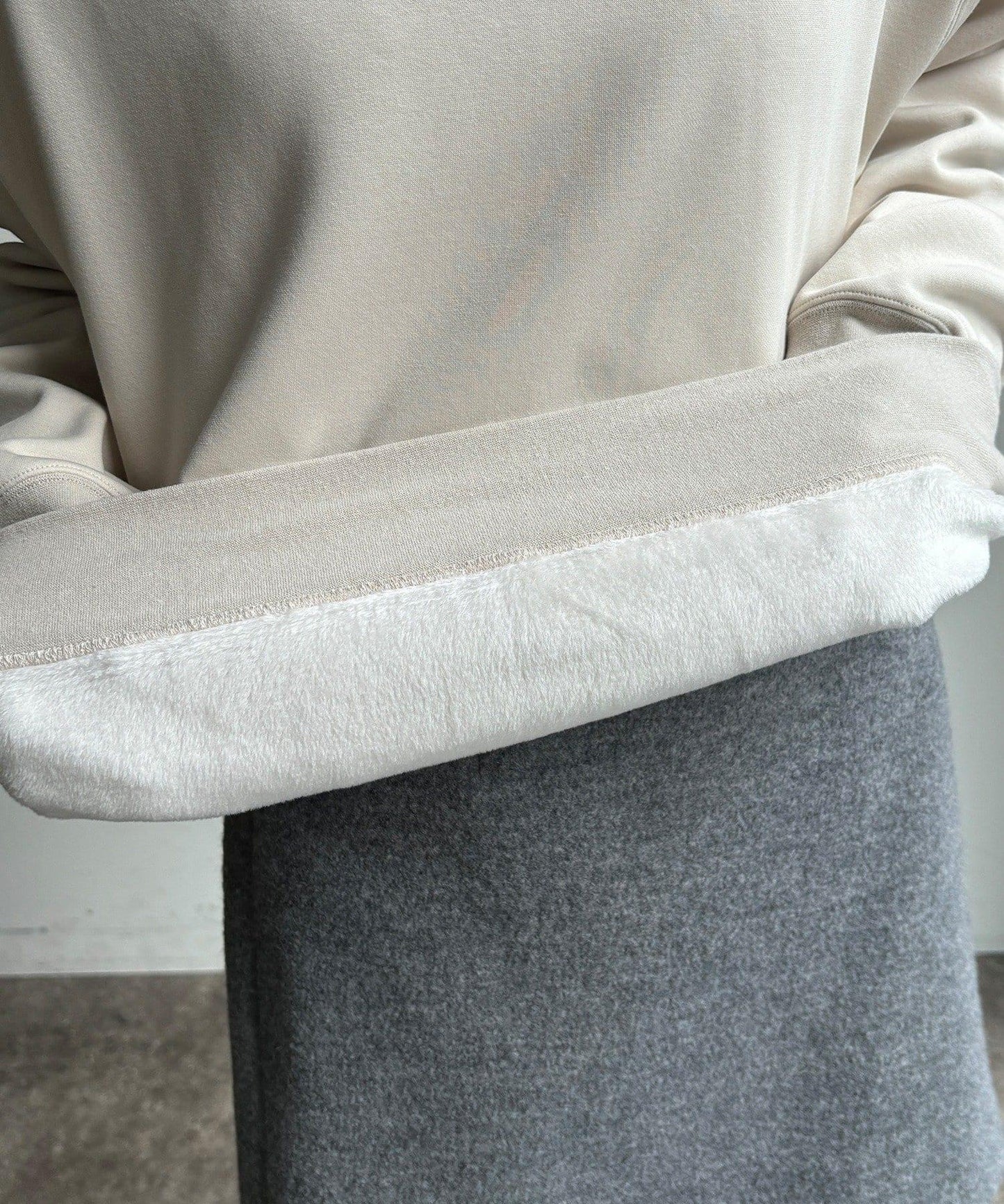 加絨高領套頭衫