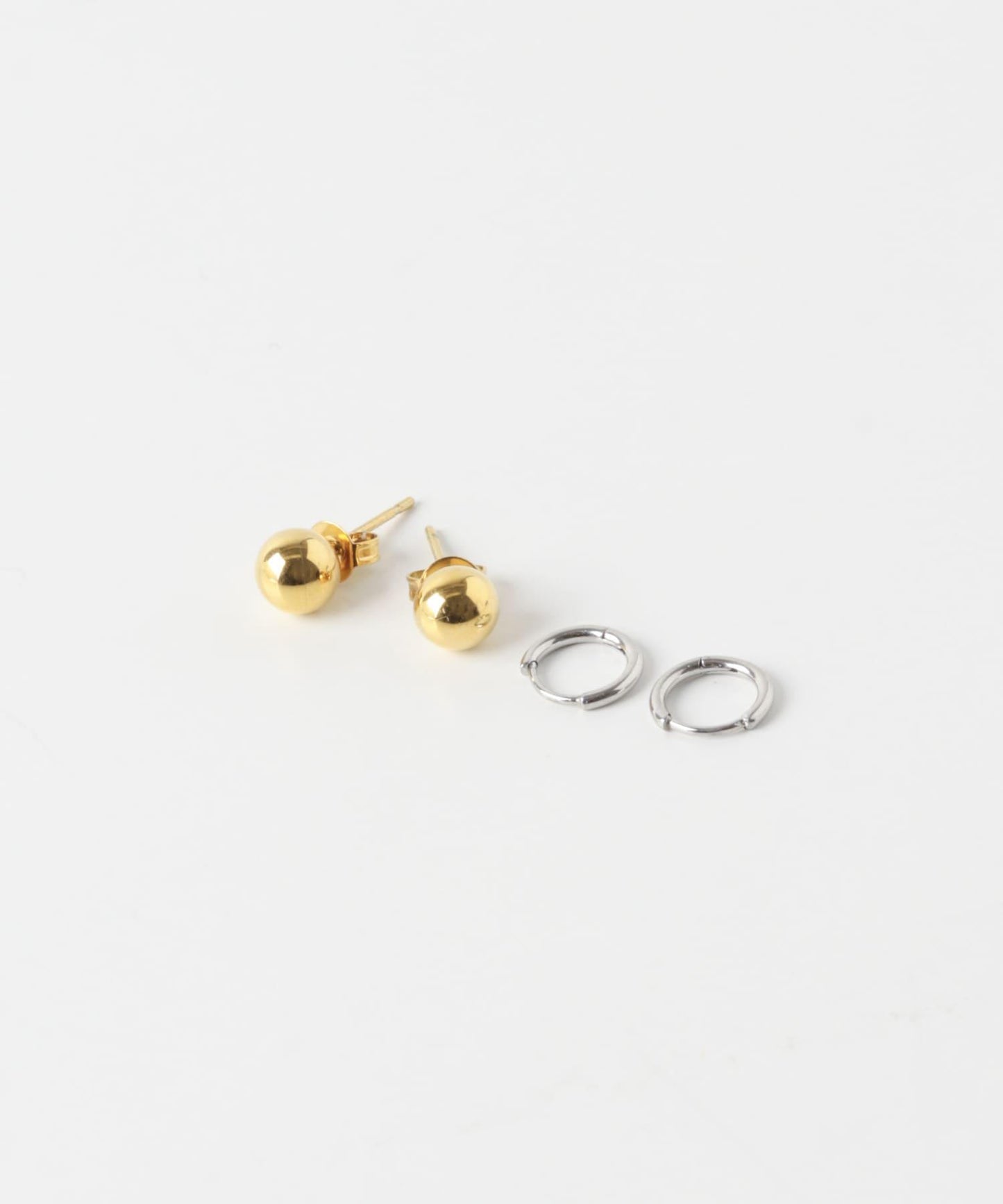 不鏽鋼迷你圈形耳環套裝