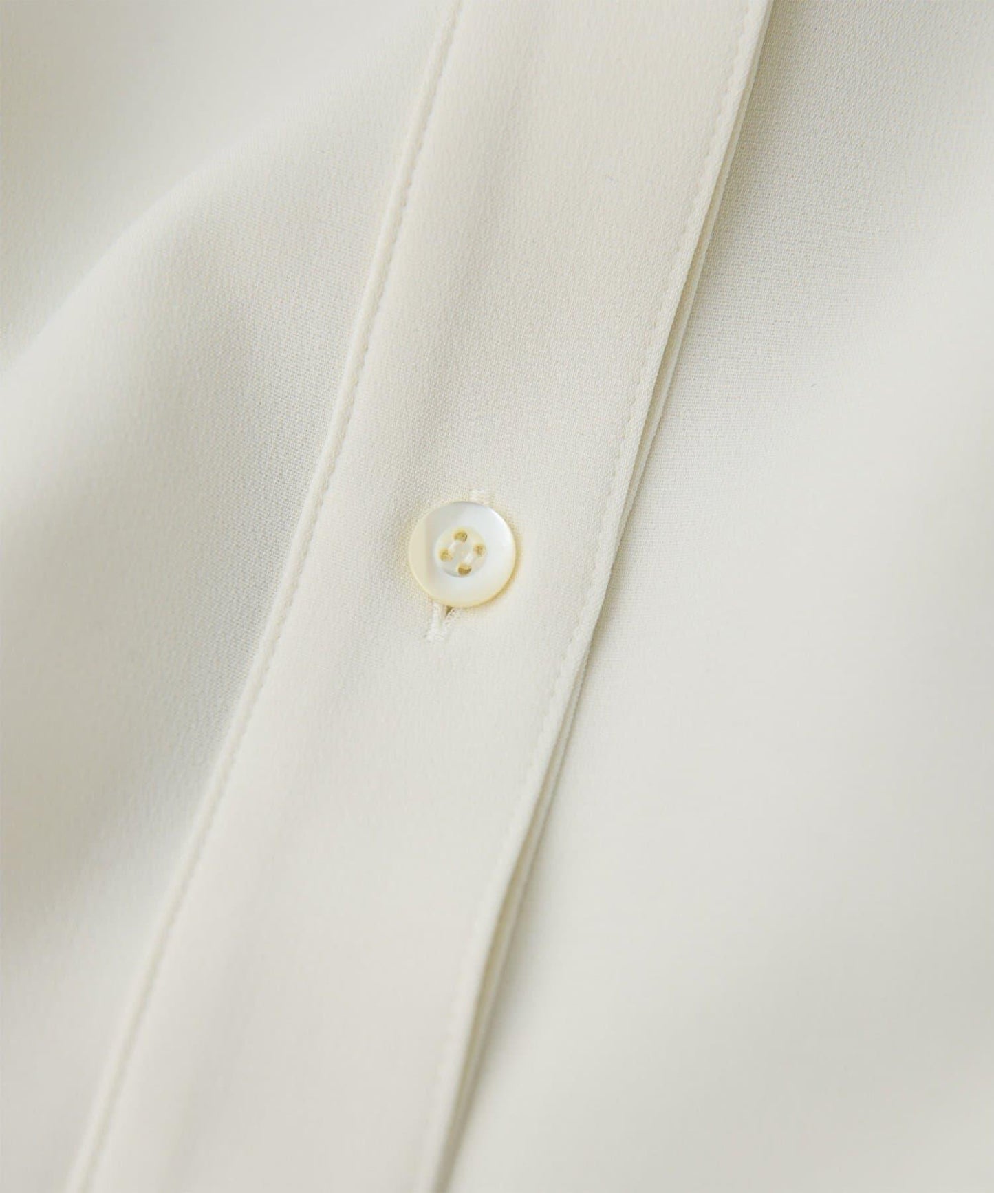 雙層斜紋V領套頭衫