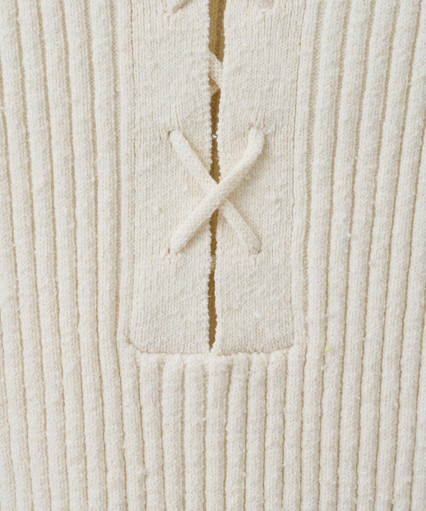 RAW SILK蕾絲繫帶套頭衫