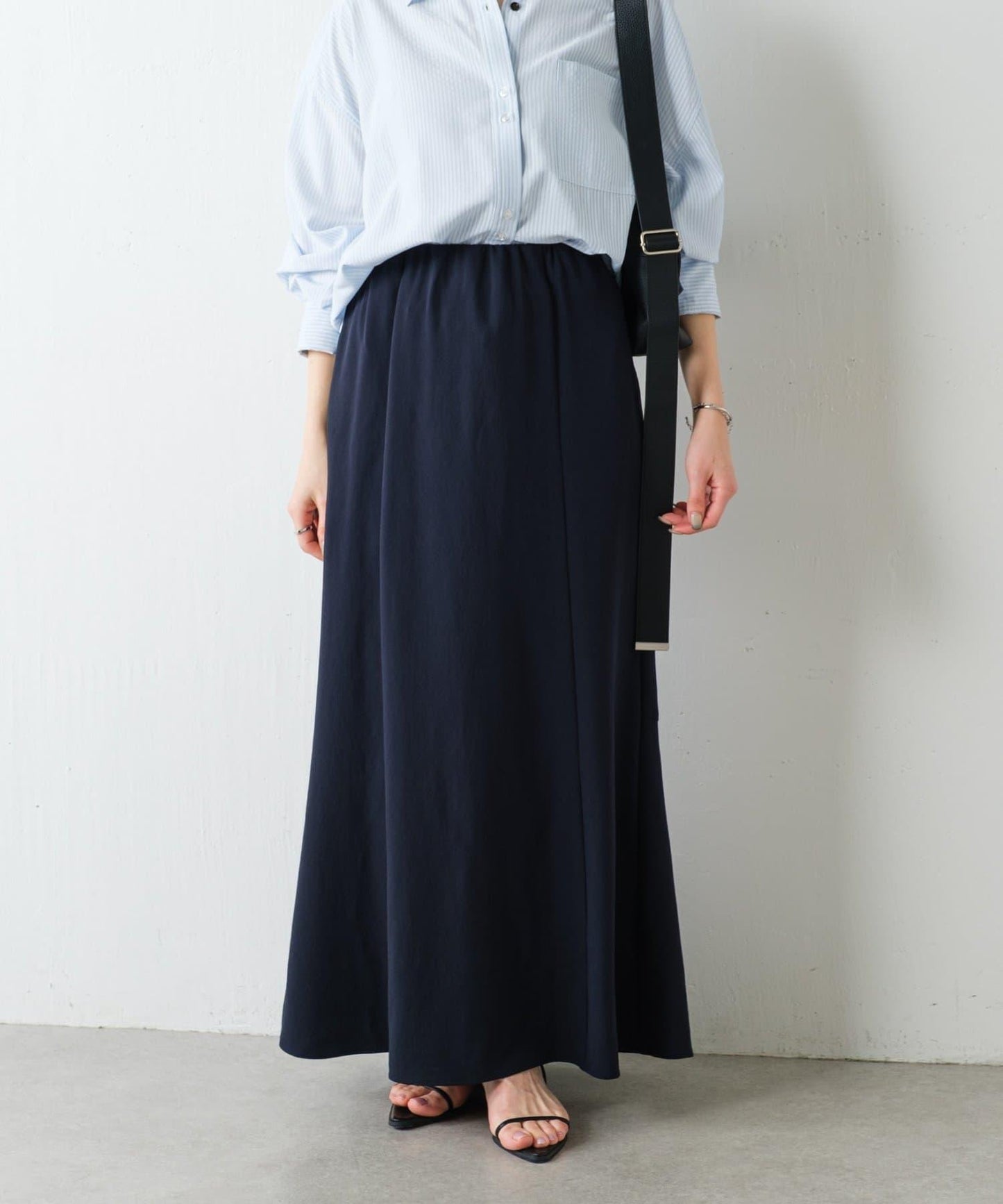 【身体のラインを拾わない/リバイバル】ジャージマーメードスカート/セットアップ