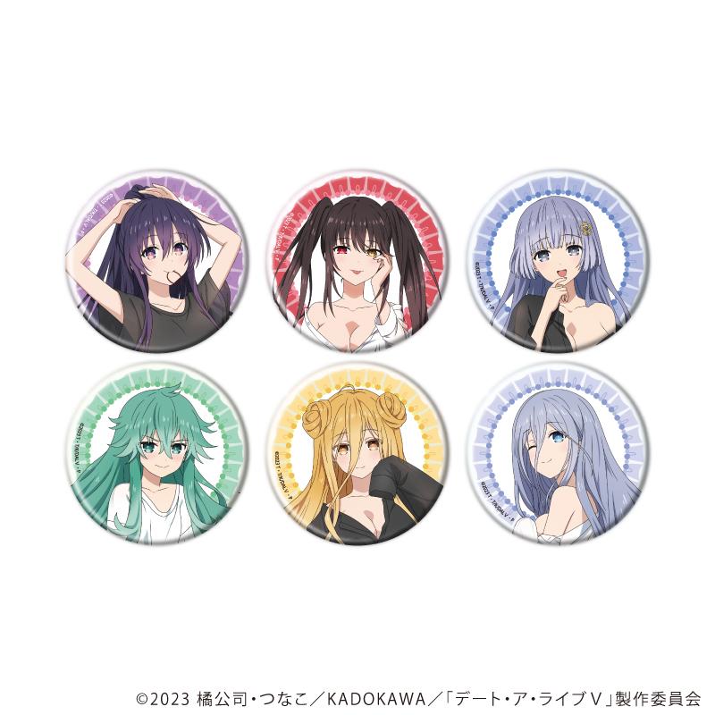 《約會大作戰》Ⅴ_徽章01/全套收藏(共6種)(新繪插畫)【全套/6個裝】