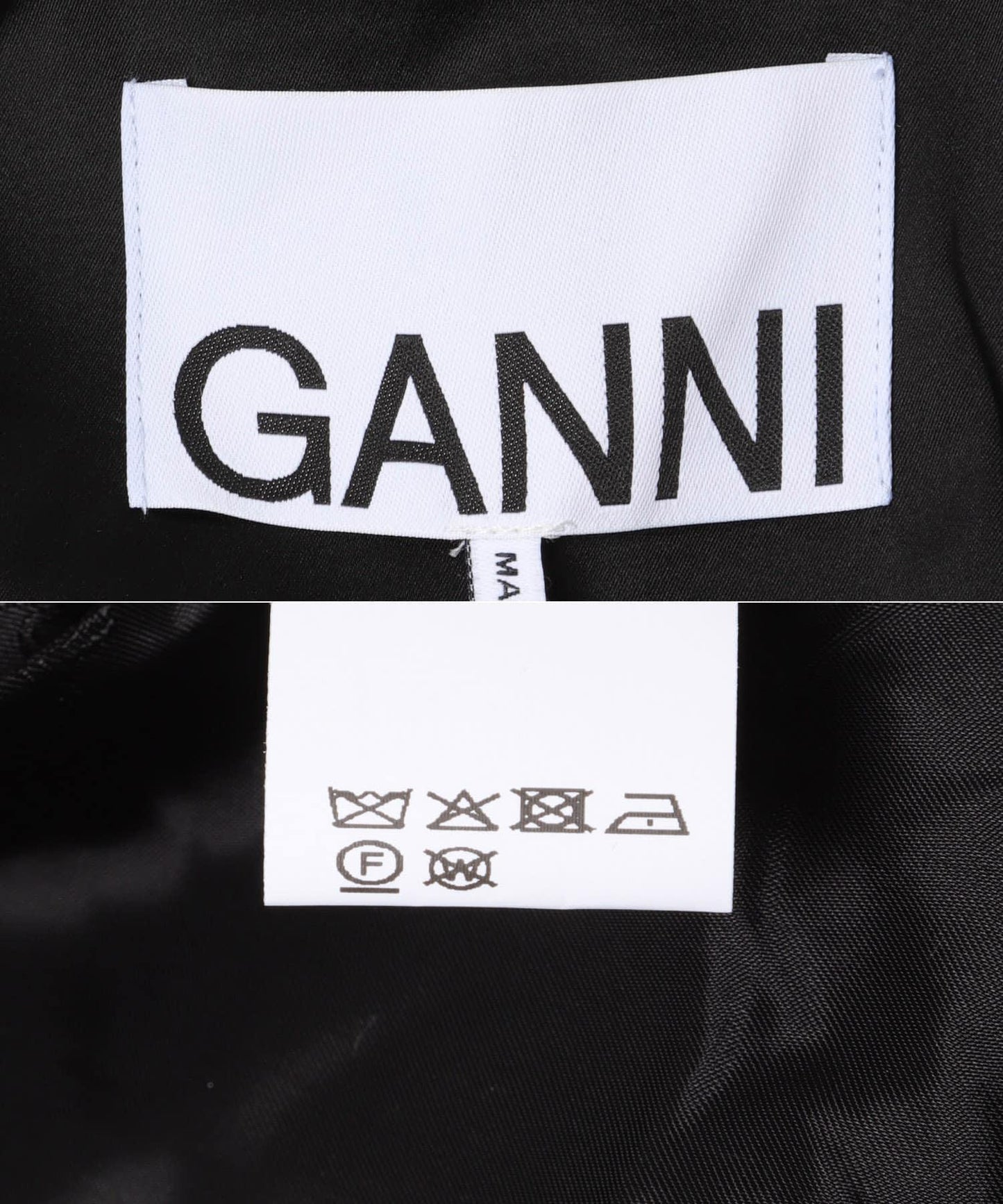GANNI 緞面垂墜西裝外套