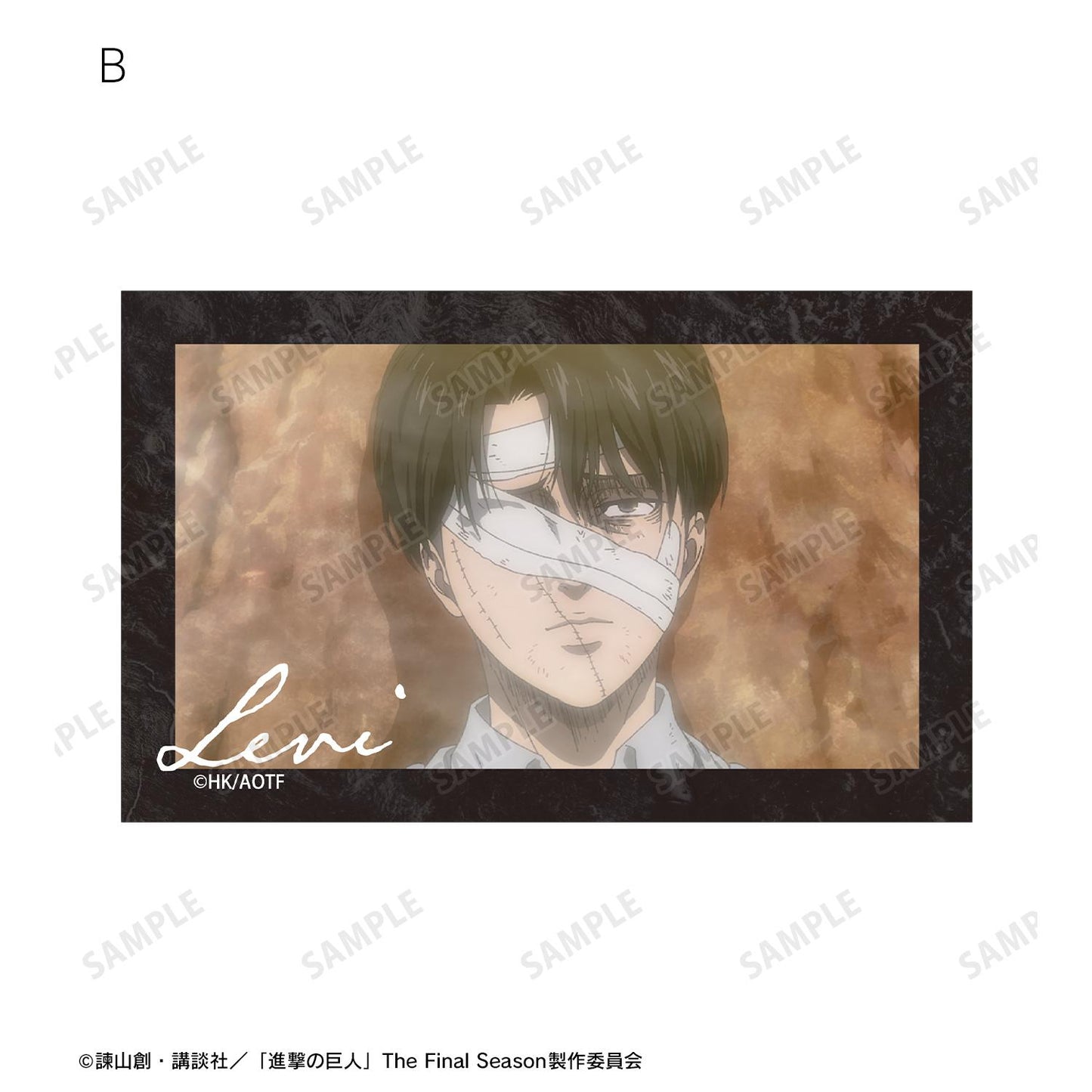 《進擊的巨人》利威爾 場景插畫卡2枚套裝 vol.2