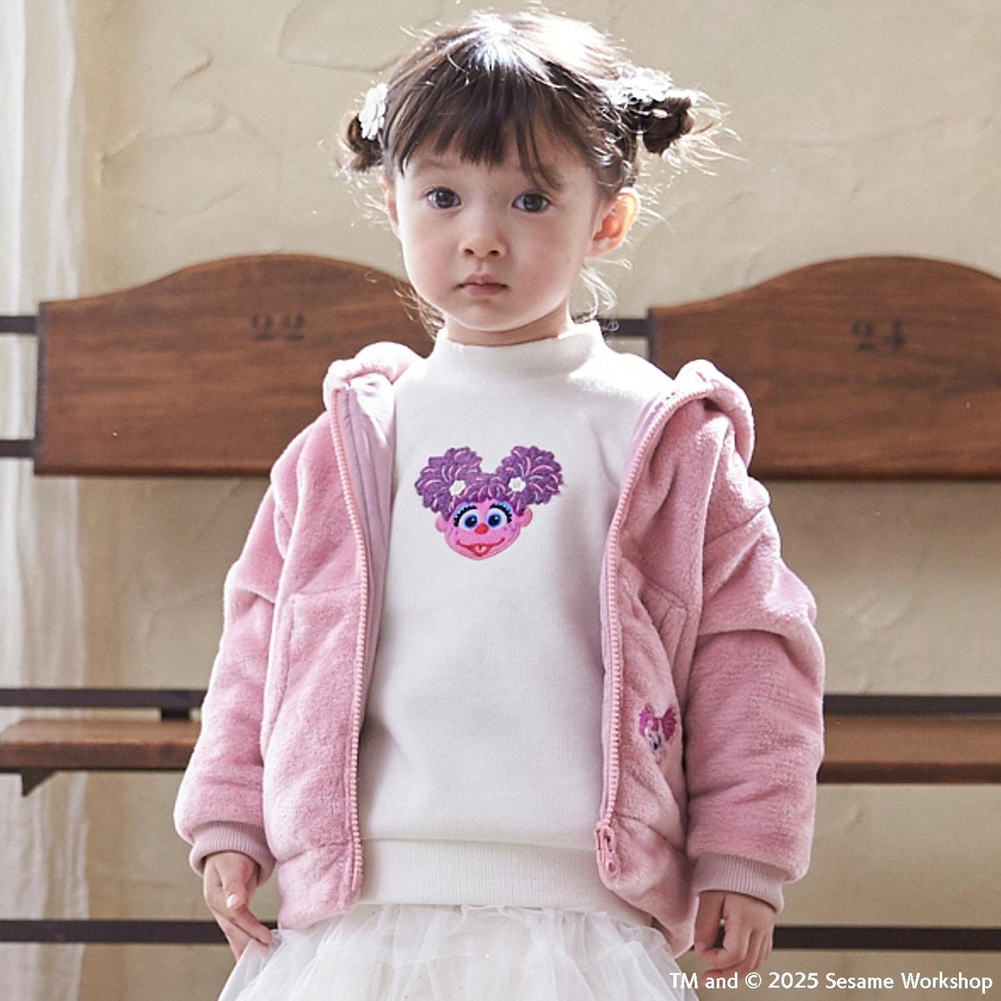 【SESAME STREET】毛絨連帽衛衣