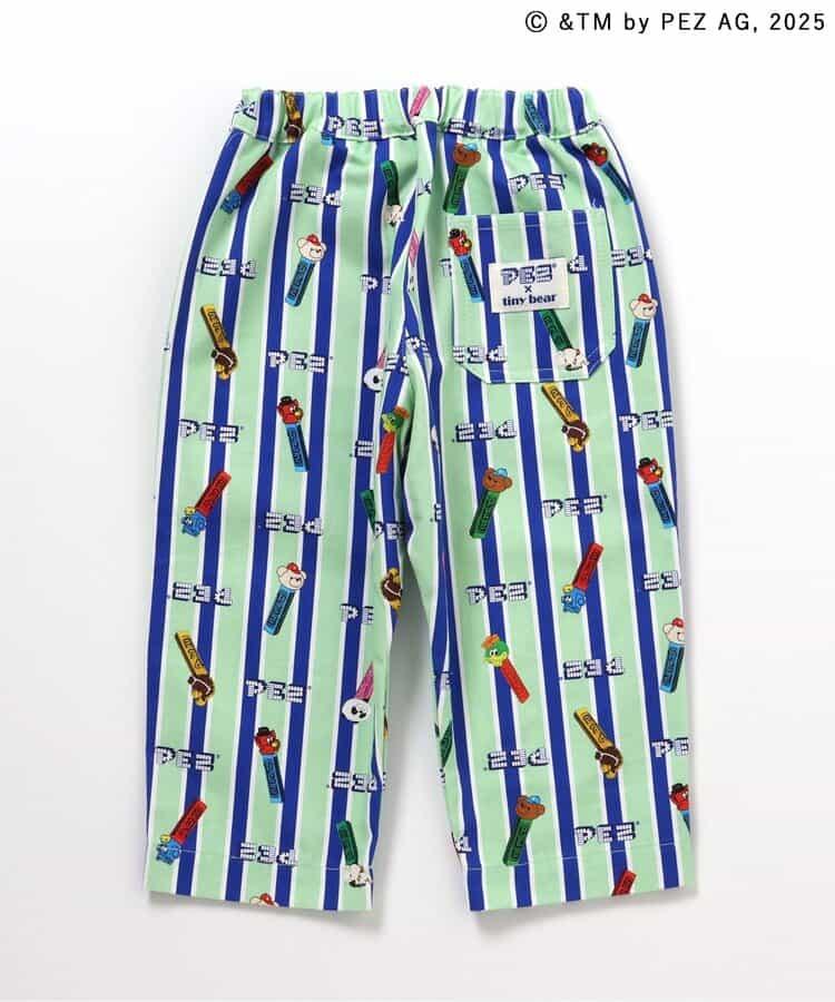 PEZ×tiny bear 全印花長褲 10分丈