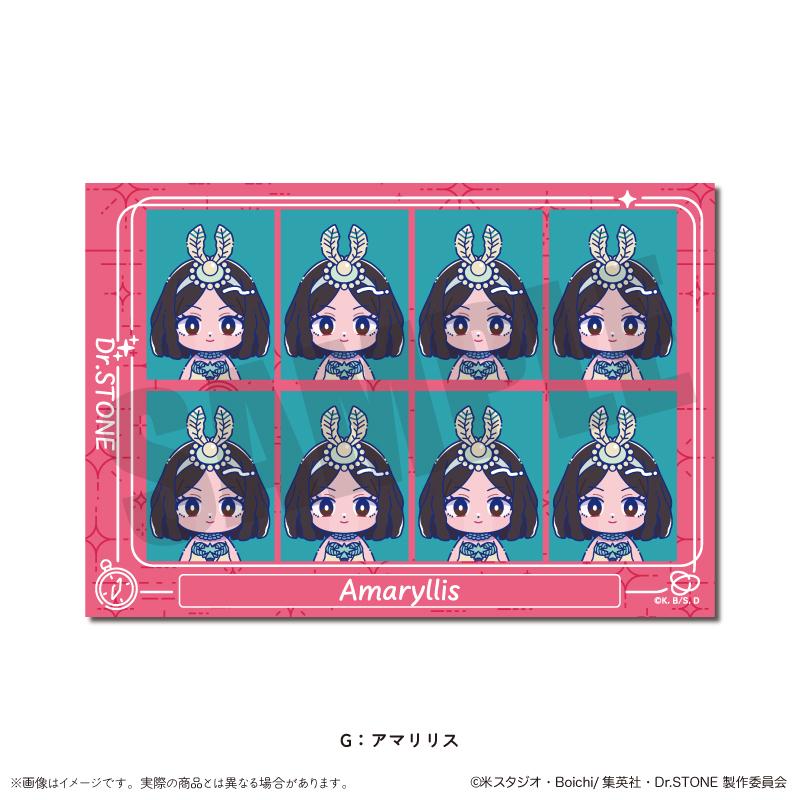 《Dr.STONE 石紀元》_にゅ〜とろ 第二彈 ID照片貼紙 G 阿瑪麗莉絲