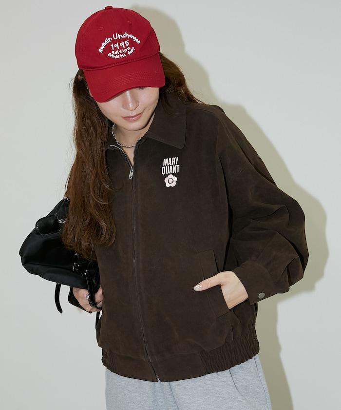 麂皮絨質感 單點刺繡 外套