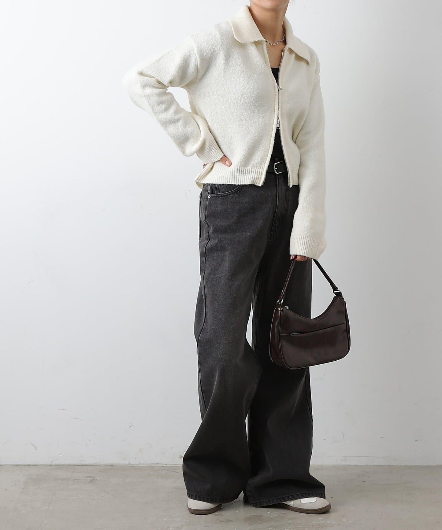 帶領雙拉鍊開衫