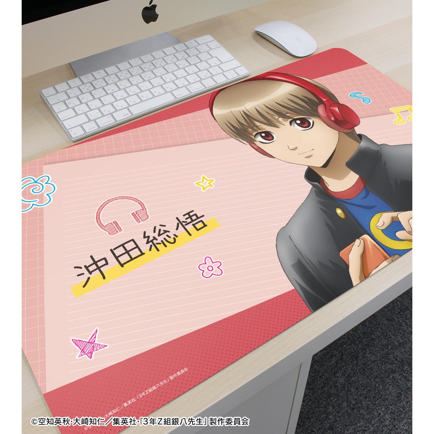 3年Z組銀八老師_新繪沖田總悟耳機版多功能桌墊