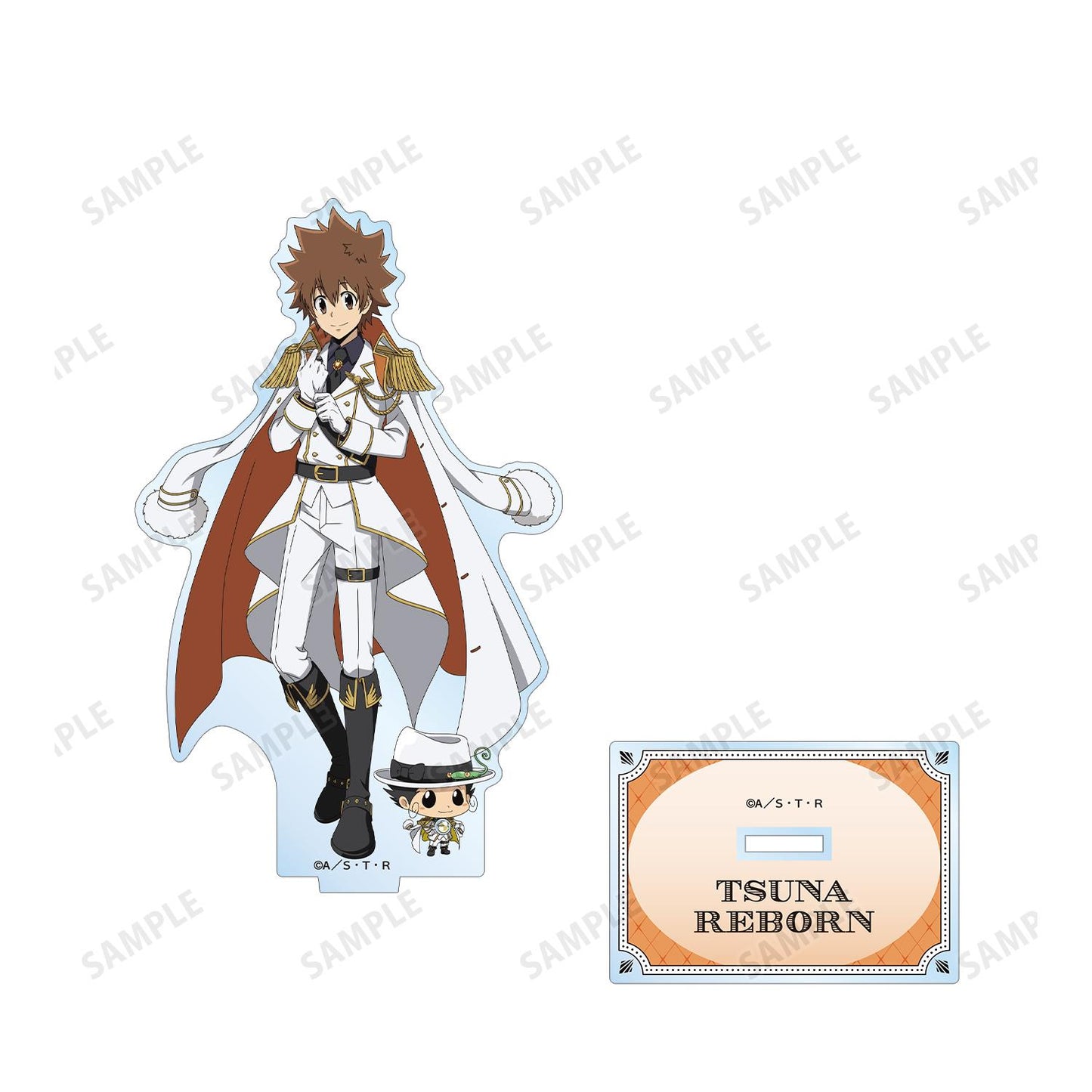 《家庭教師HITMAN REBORN!》 繪製 沢田綱吉&里包恩 白色服裝ver. 大號亞克力立牌