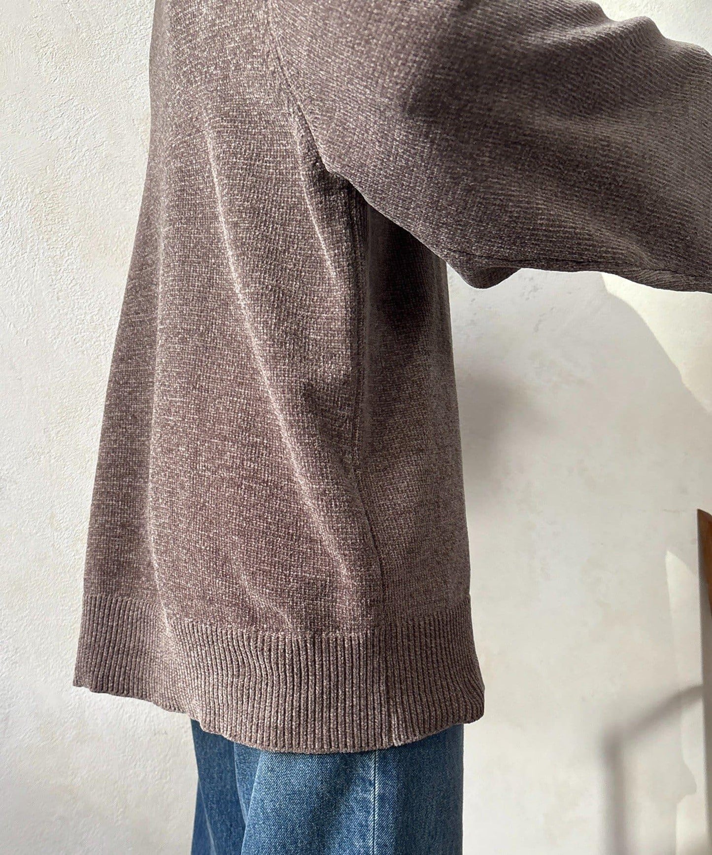 燈芯絨高領套頭衫