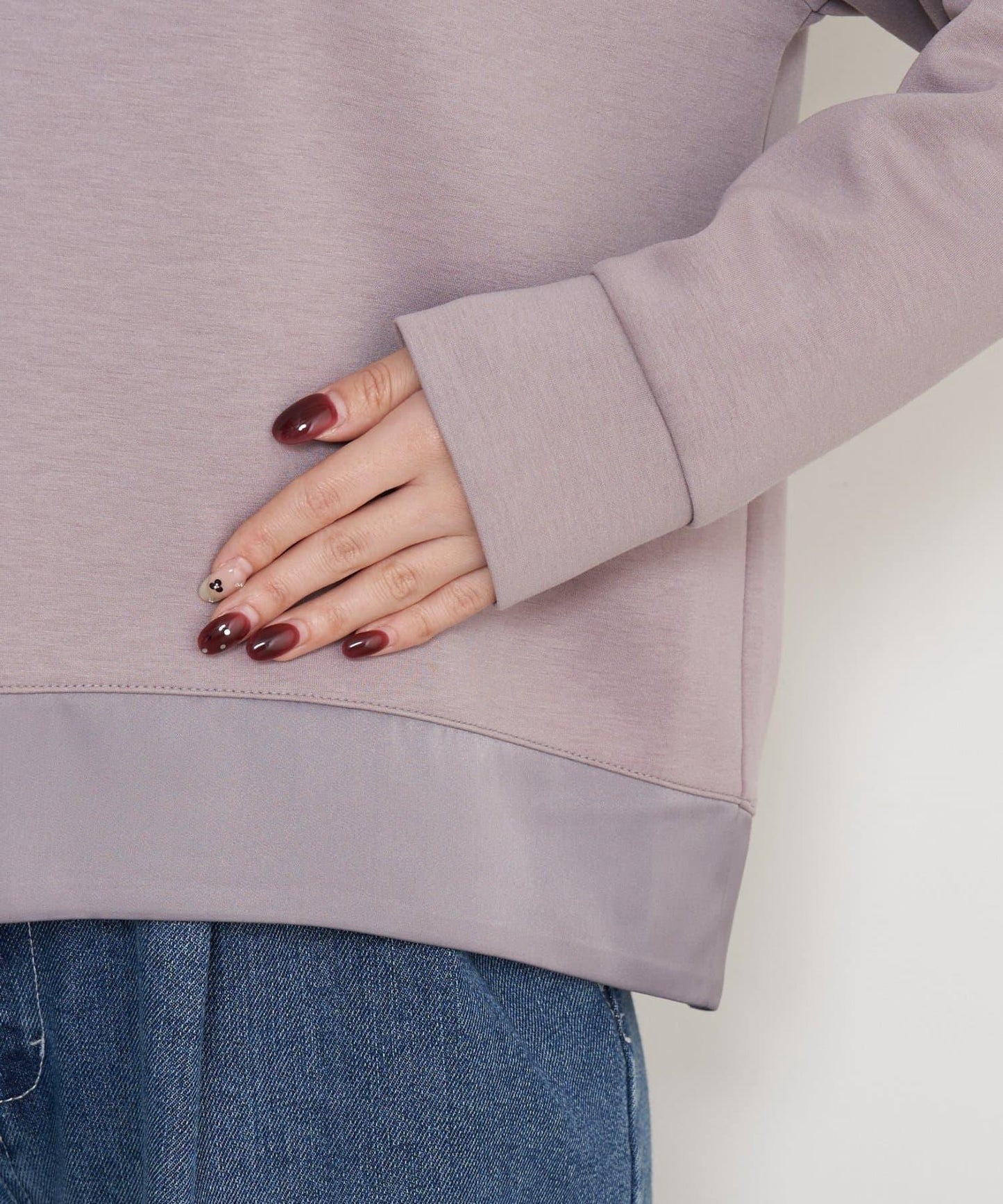 雙拉鍊紙板套頭衫