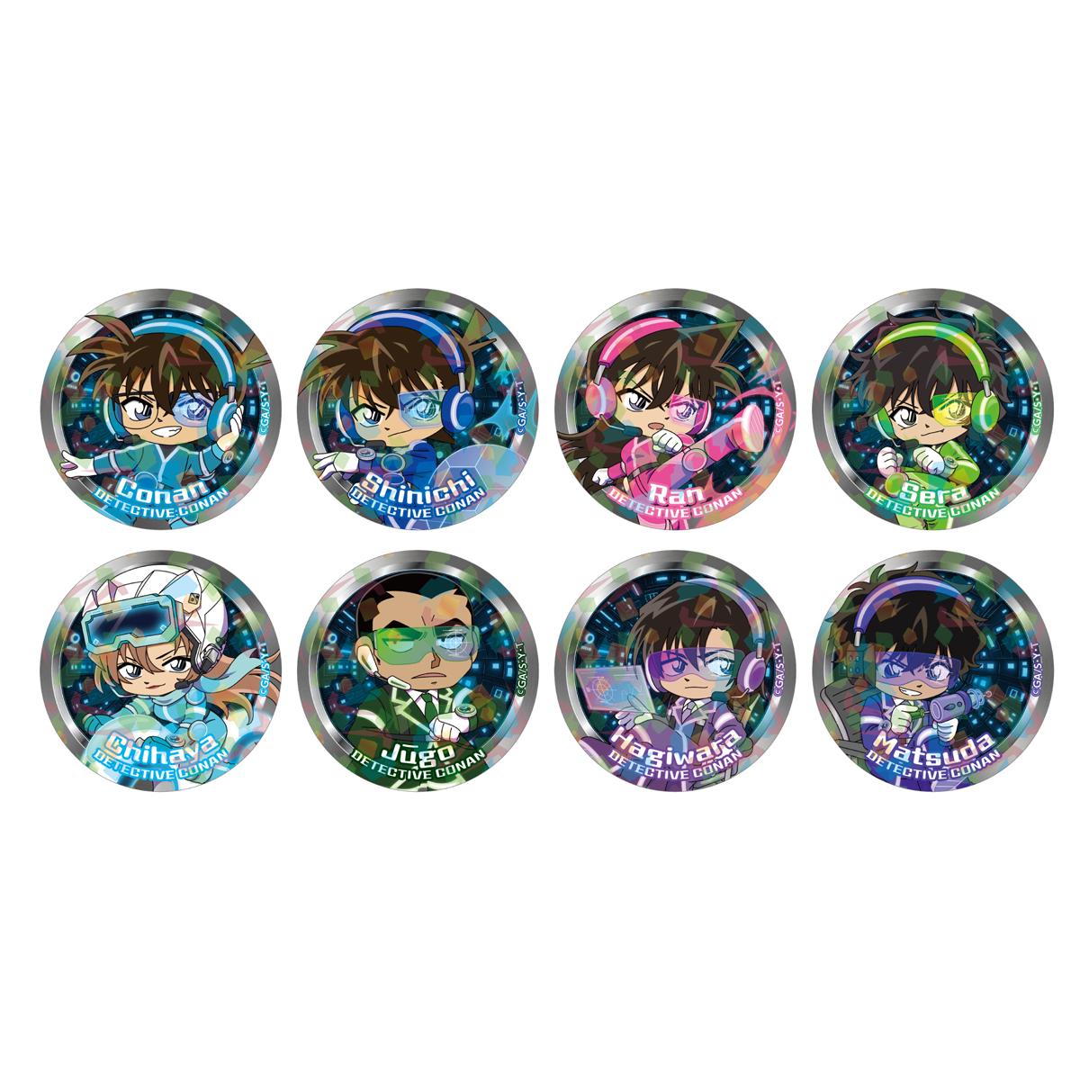 《名偵探柯南》_SF系列 交易全息徽章罐裝 【全套BOX/8個裝】