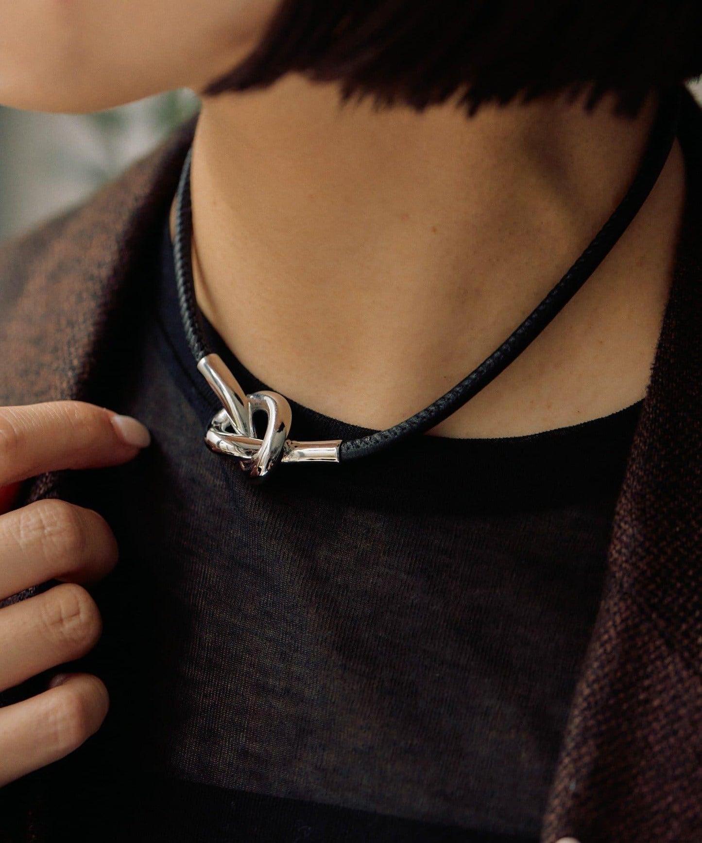 前結裝飾項圈項鍊