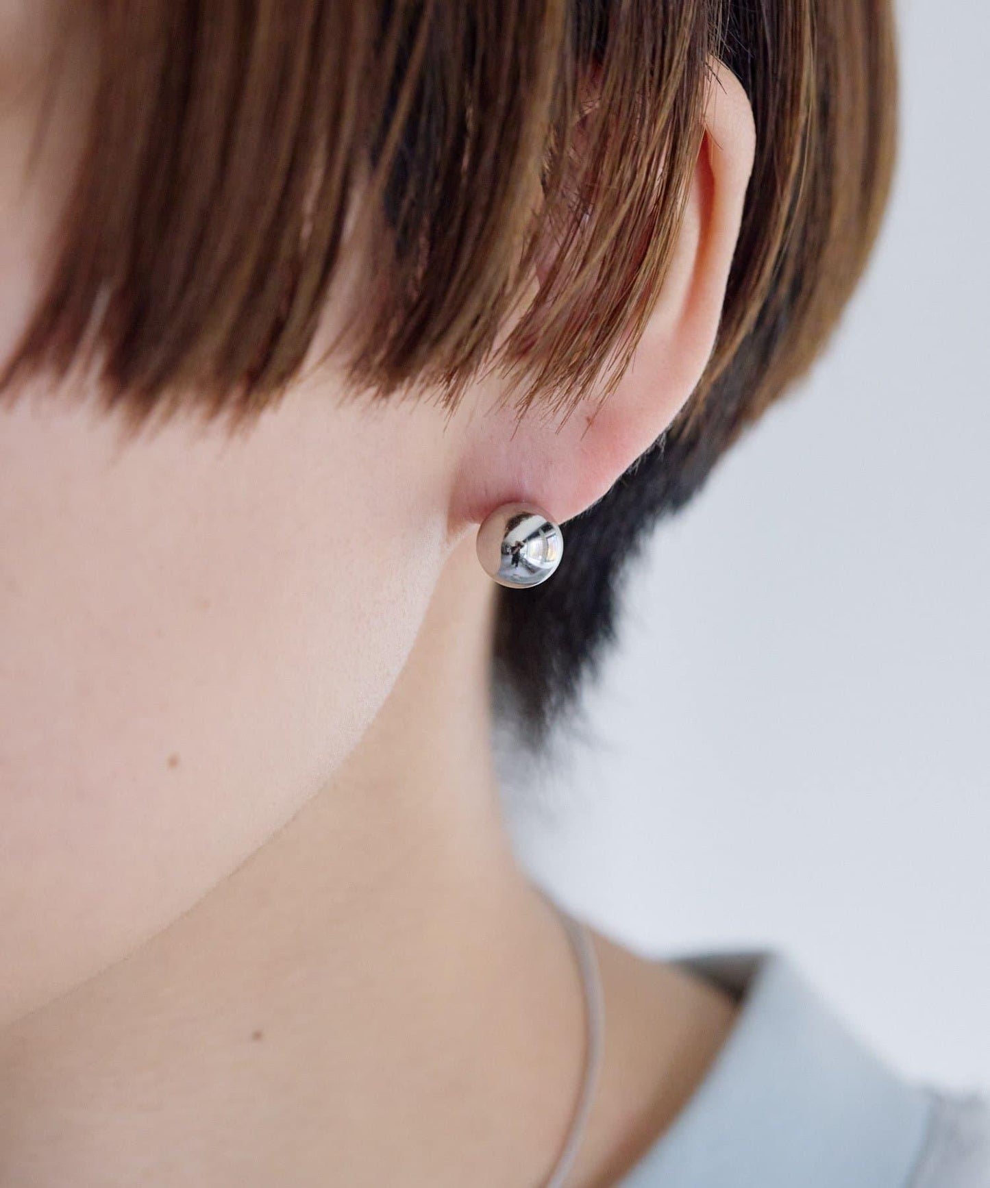 《金屬過敏適用/不鏽鋼》厚實後掛式耳環