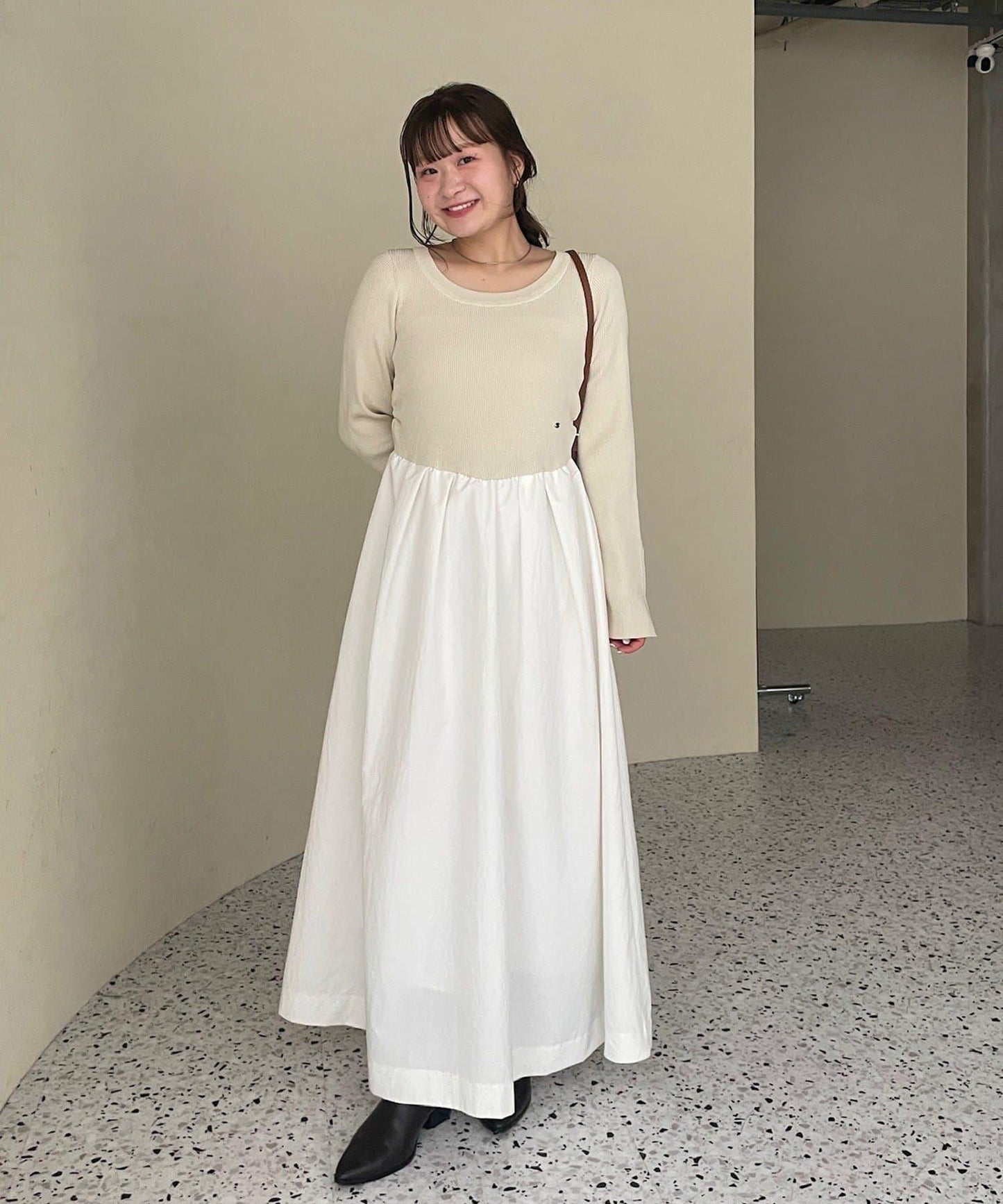 【@__misa__03企劃】帶飾牌拼接連衣裙