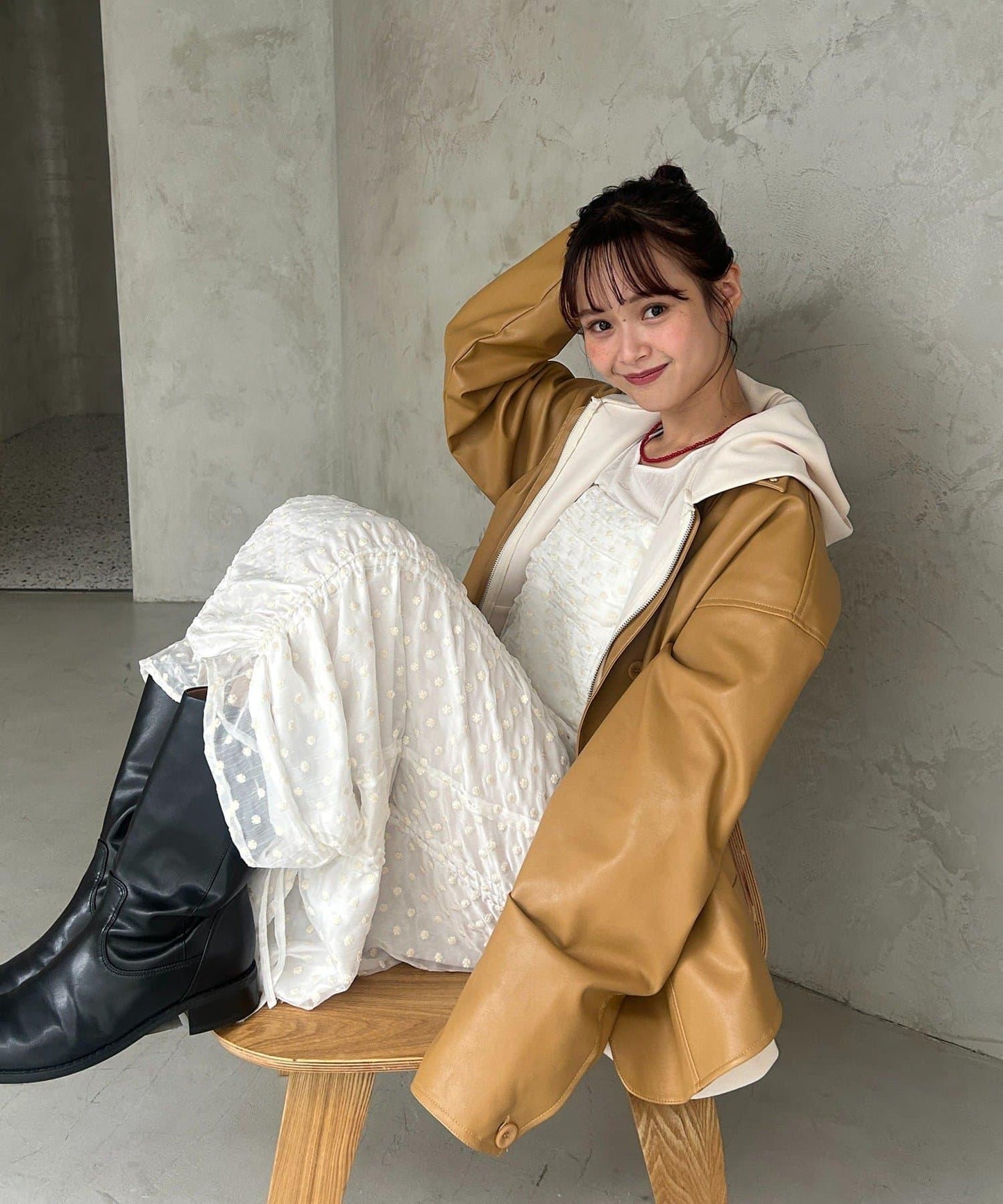 抽繩花卉吊帶連衣裙