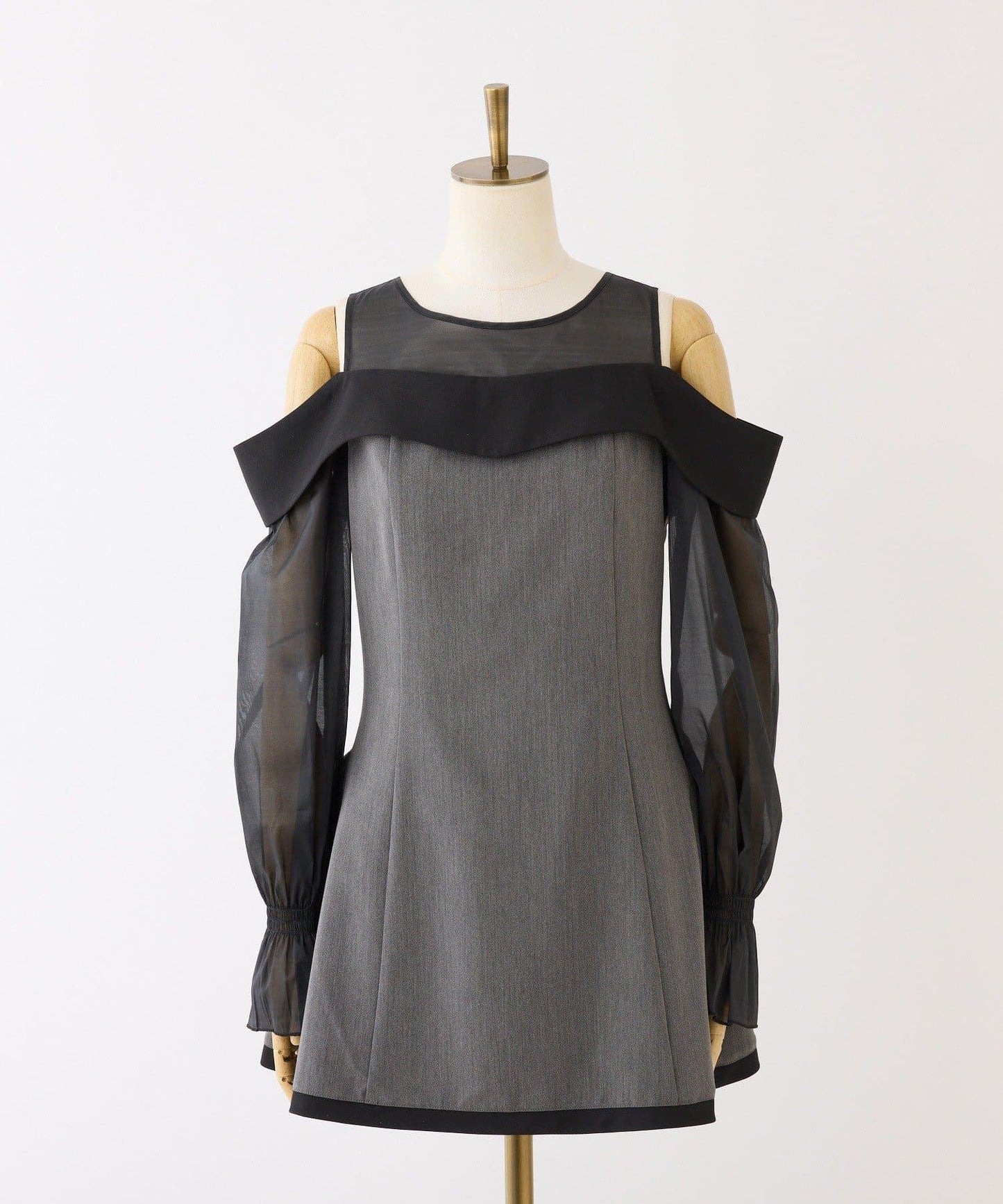 【Occasion Collection】可拆卸袖迷你連衣裙