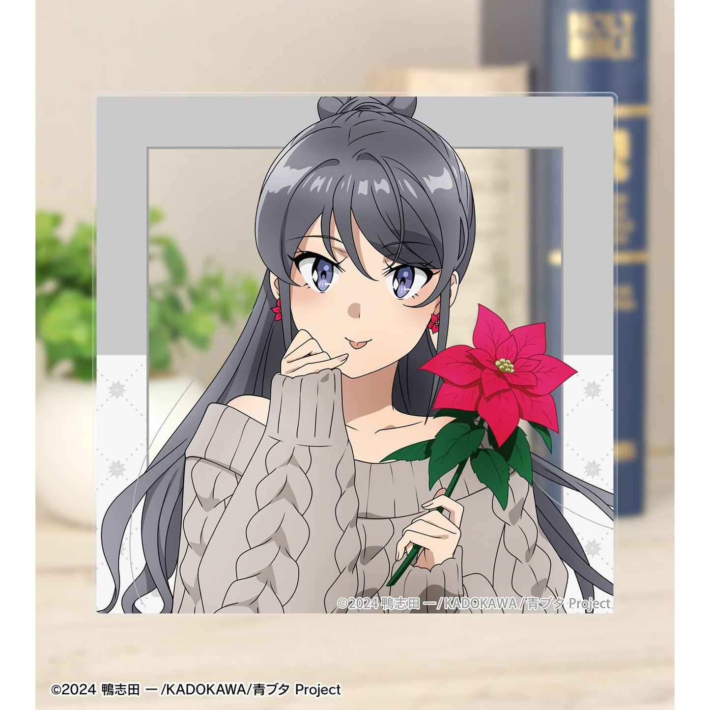 青春豬頭少年不會夢到聖誕老人_新繪製 櫻島麻衣(冬季)亞克力卡片 <櫻島麻衣 生日2025版>