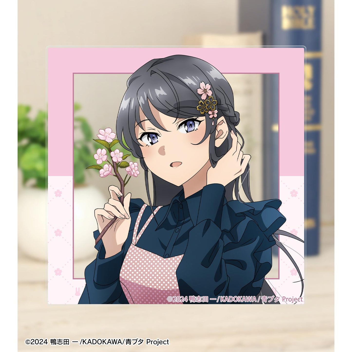 青春豬頭少年不會夢到聖誕老人_新繪製 櫻島麻衣(春)亞克力卡片 <櫻島麻衣 生日2025版>