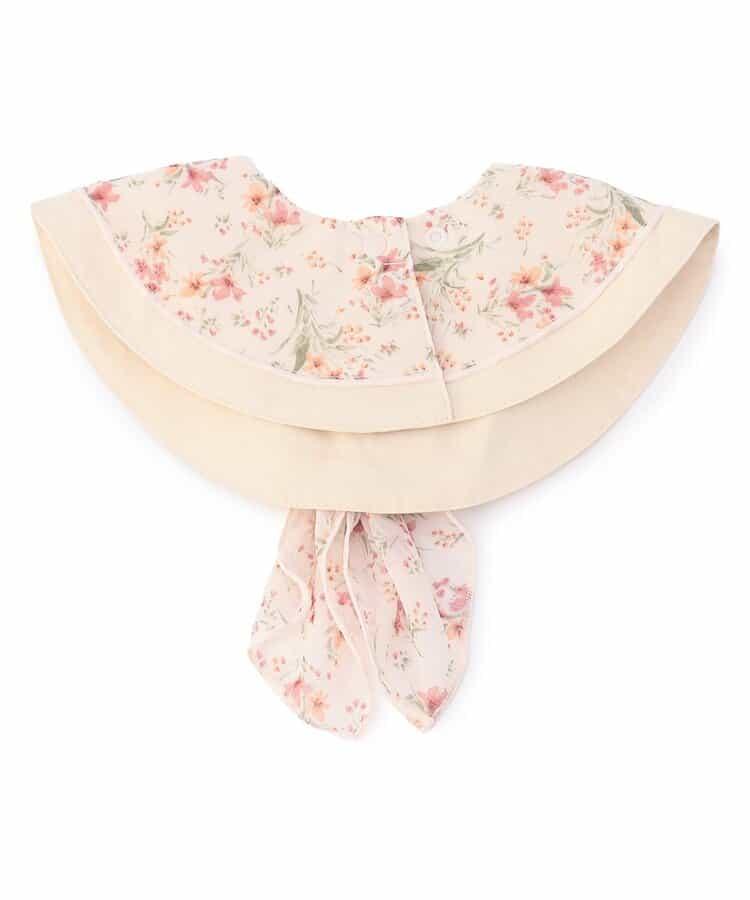 花卉圖案雪紡圍巾圍嘴