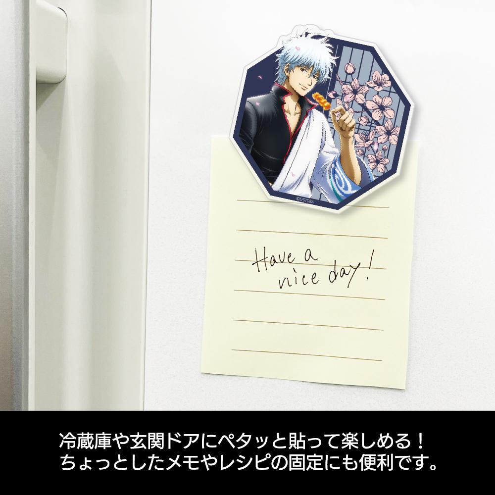 《銀魂》.新繪 坂田銀時 亞克力磁鐵 小窗窺視風景Ver.