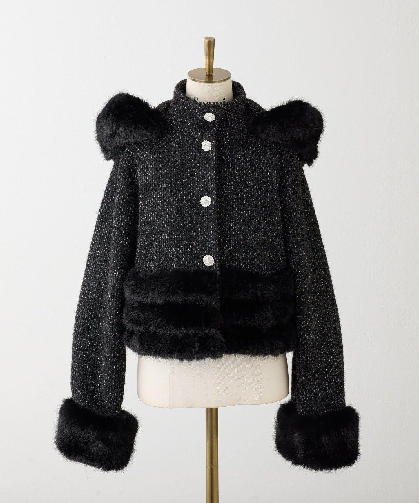 【Seemi】仿皮草連帽夾克