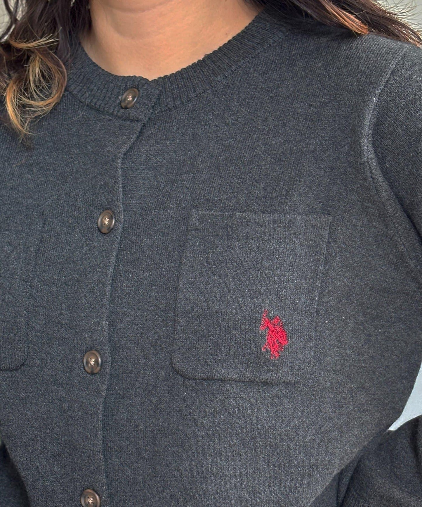 【U.S. POLO ASSN.】休閒風帶口袋開衫