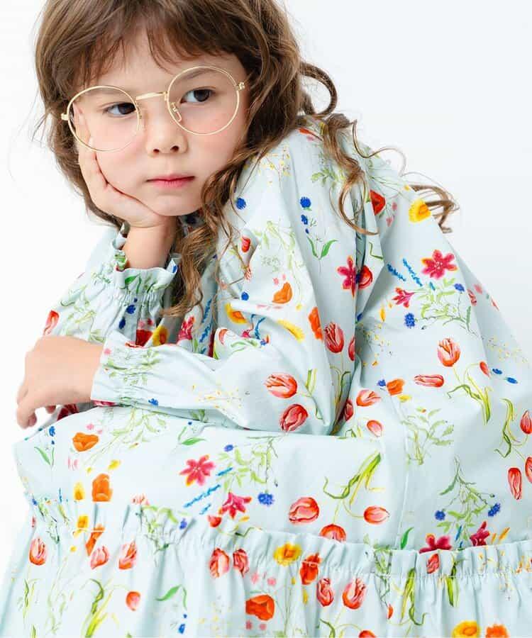 花園花卉連衣裙