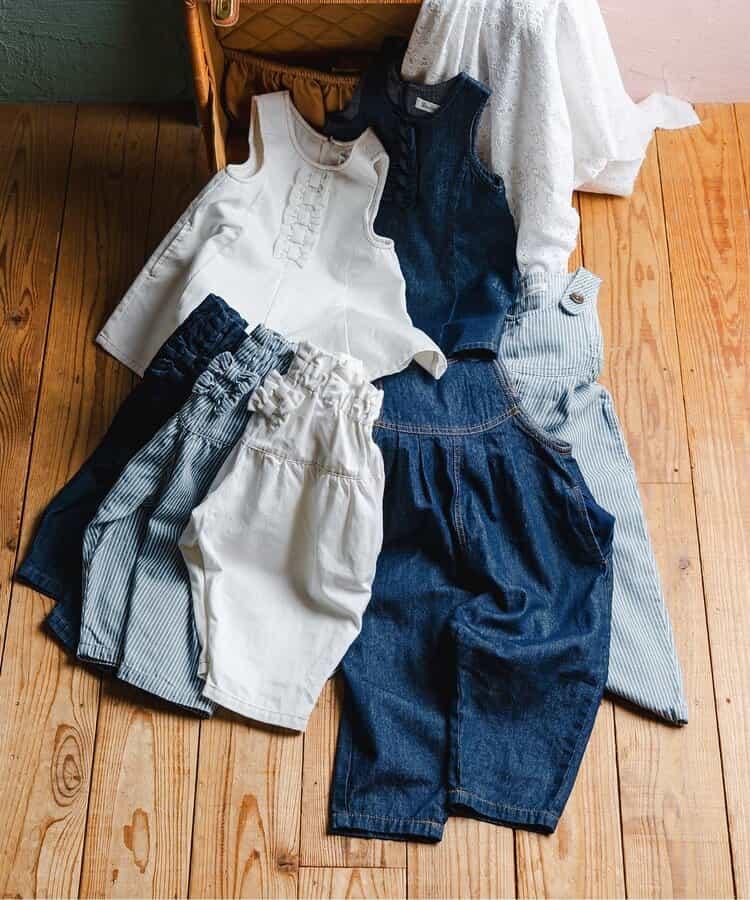 牛仔揹帶褲 10分褲