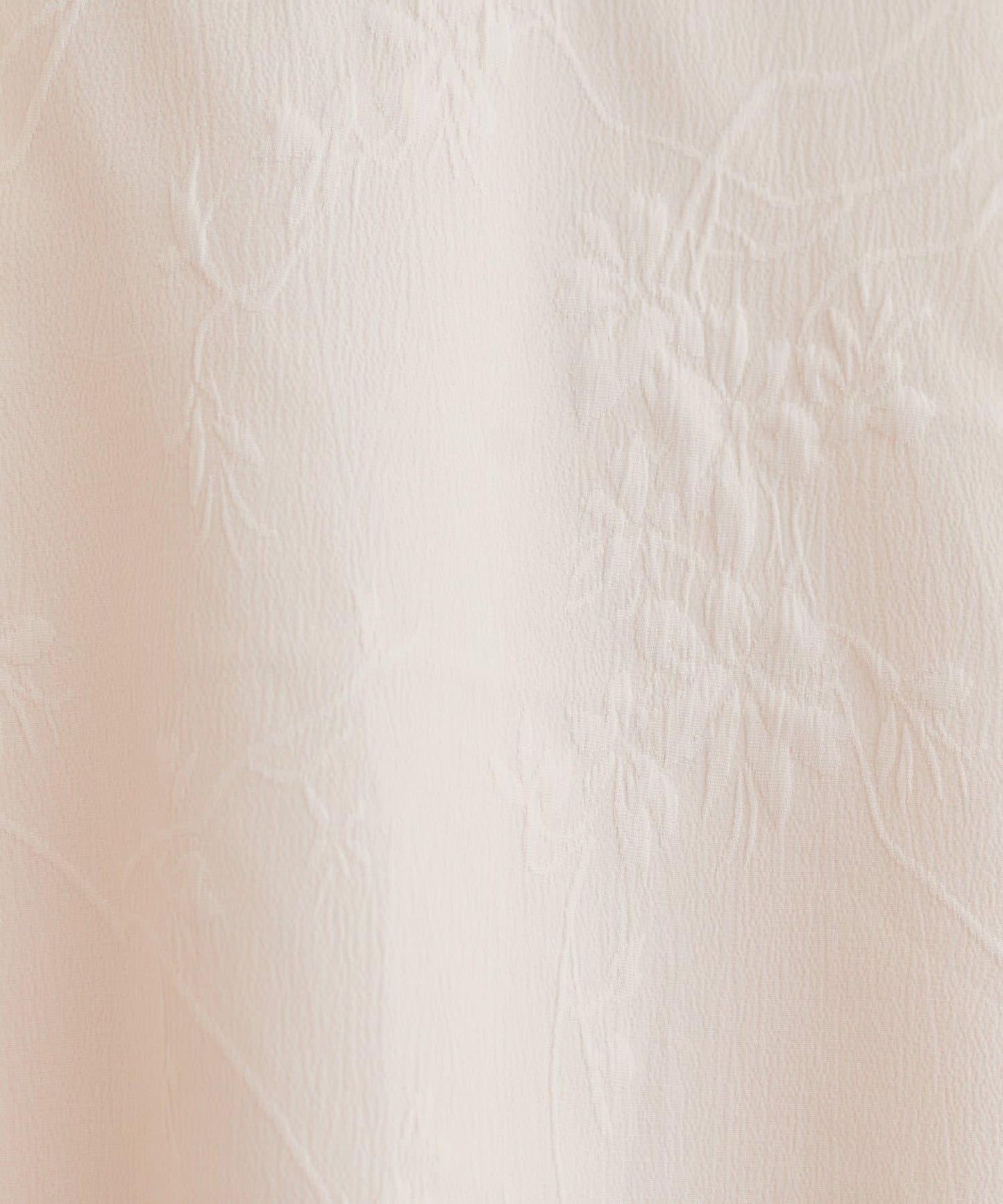 花卉提花泡泡袖連衣裙