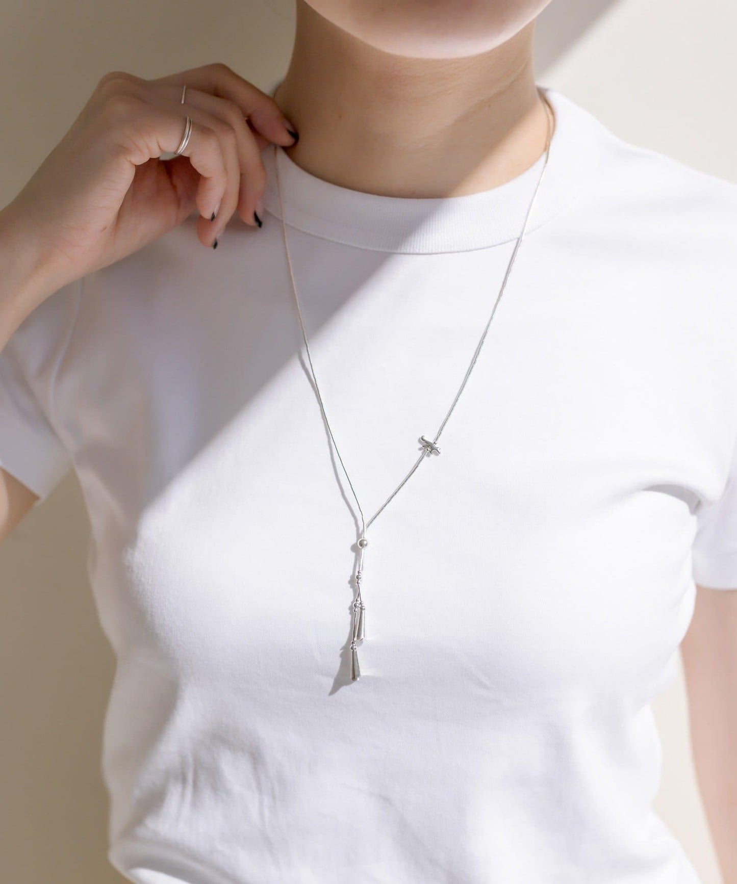 《スターリングシルバー使用》個性Y字項鍊