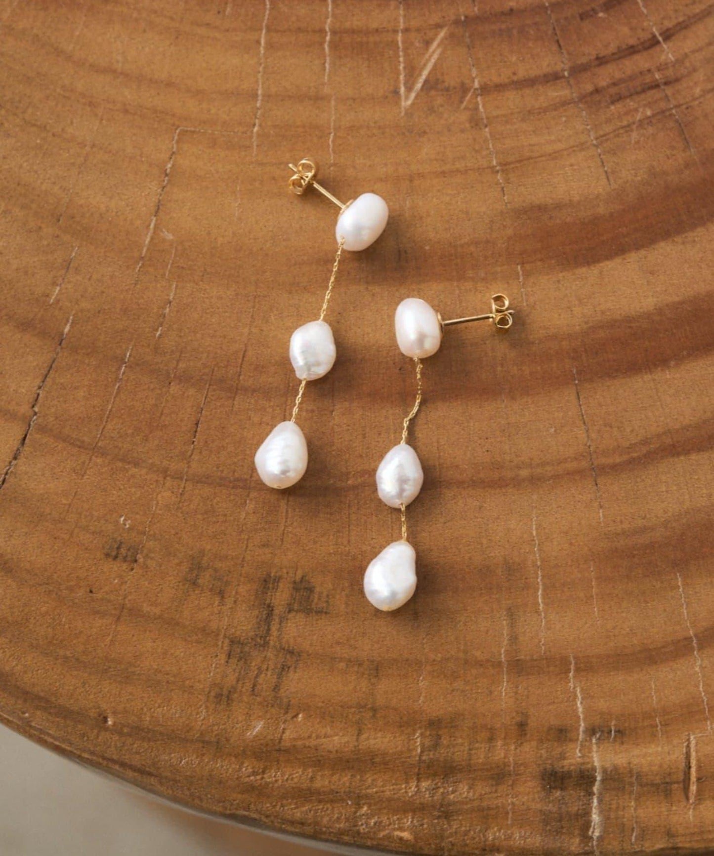 【GALENA/ガレナ】水滴珍珠耳環