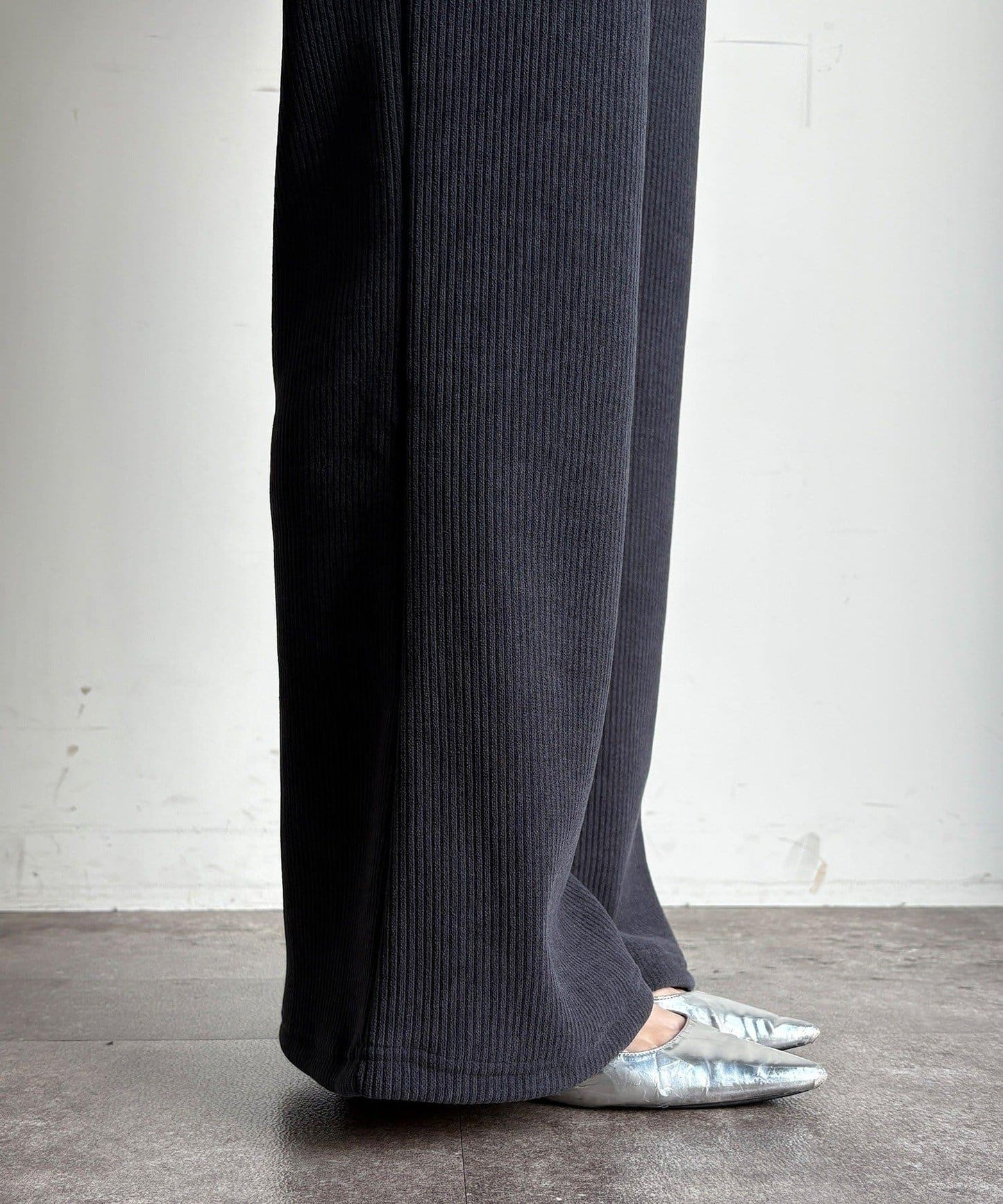 針織燈芯絨微喇休閒褲