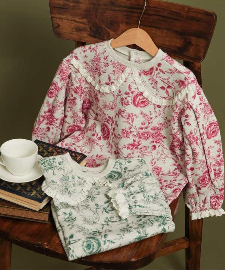 荷葉邊長袖T恤_120_140【青少年】