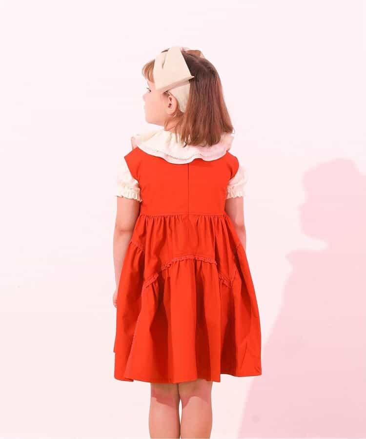 【兒童】豹紋連衣裙