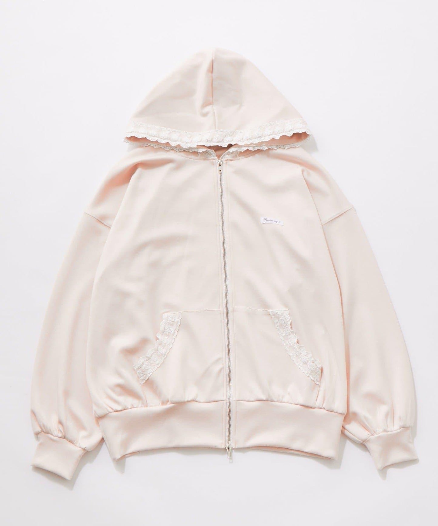 帶吊牌蕾絲連帽衫