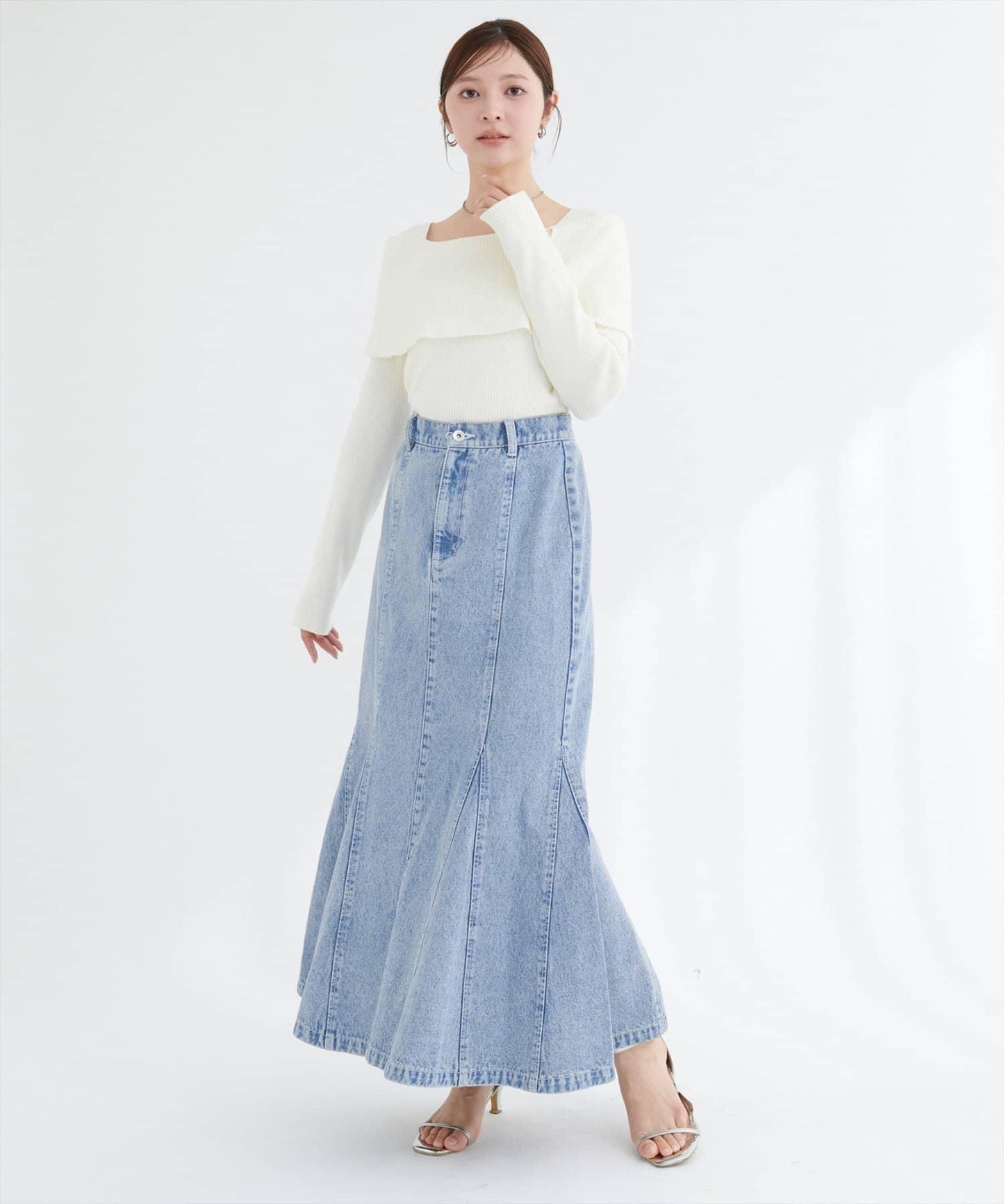 美人魚牛仔半身裙