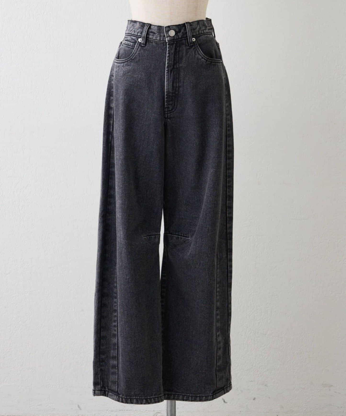 【2026春夏】弧形線條牛仔褲