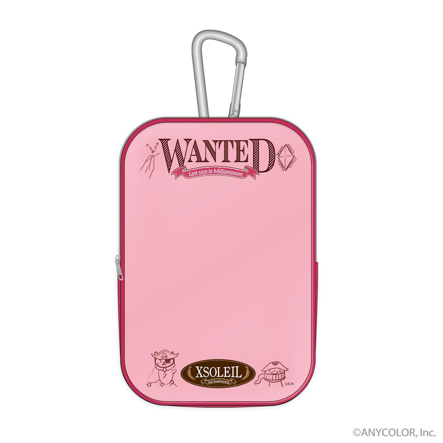 《彩虹社》_Xsoleil_透明收納包 Ver Vermillion