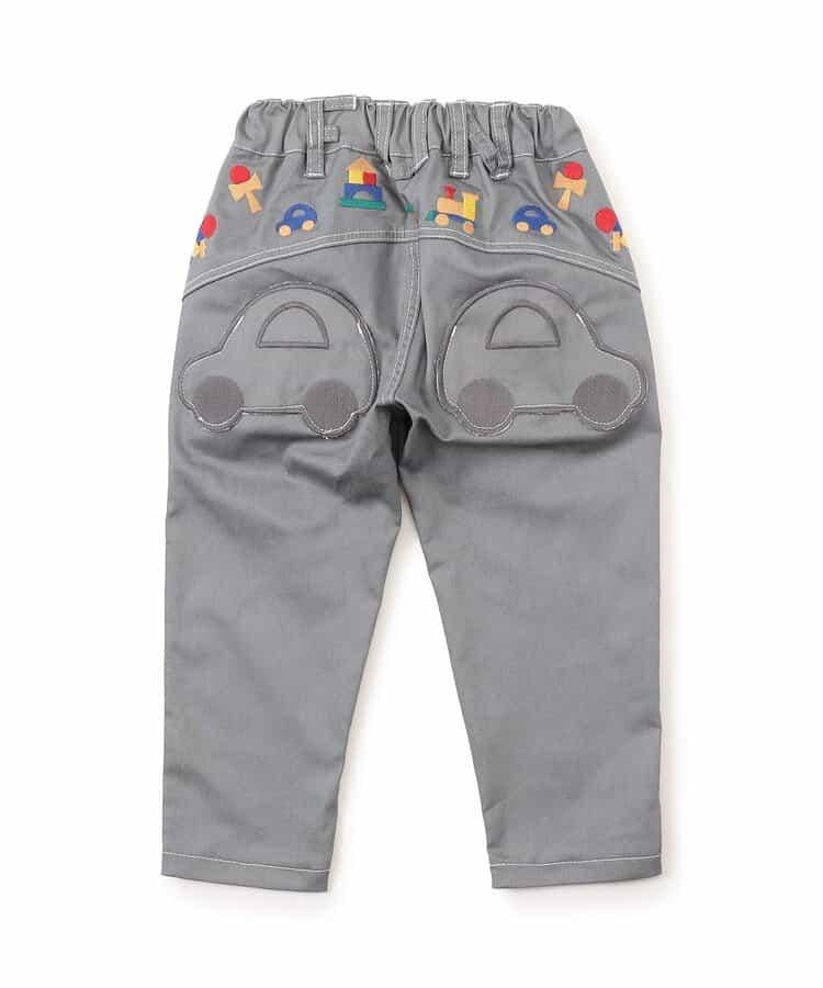 木質玩具刺繡錐形長褲 10分丈