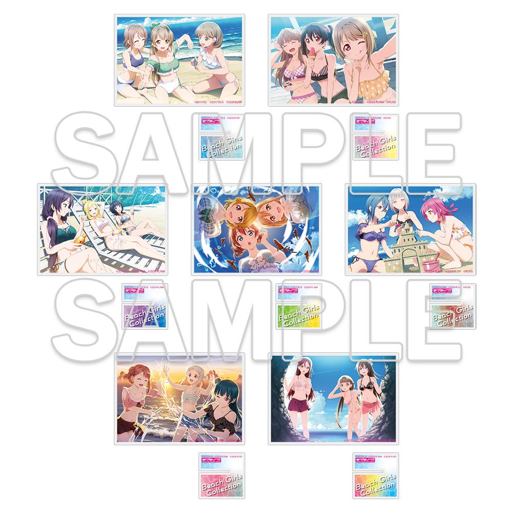 LoveLive!系列_帶底座可交易亞克力卡片 Ver.Beach Girls