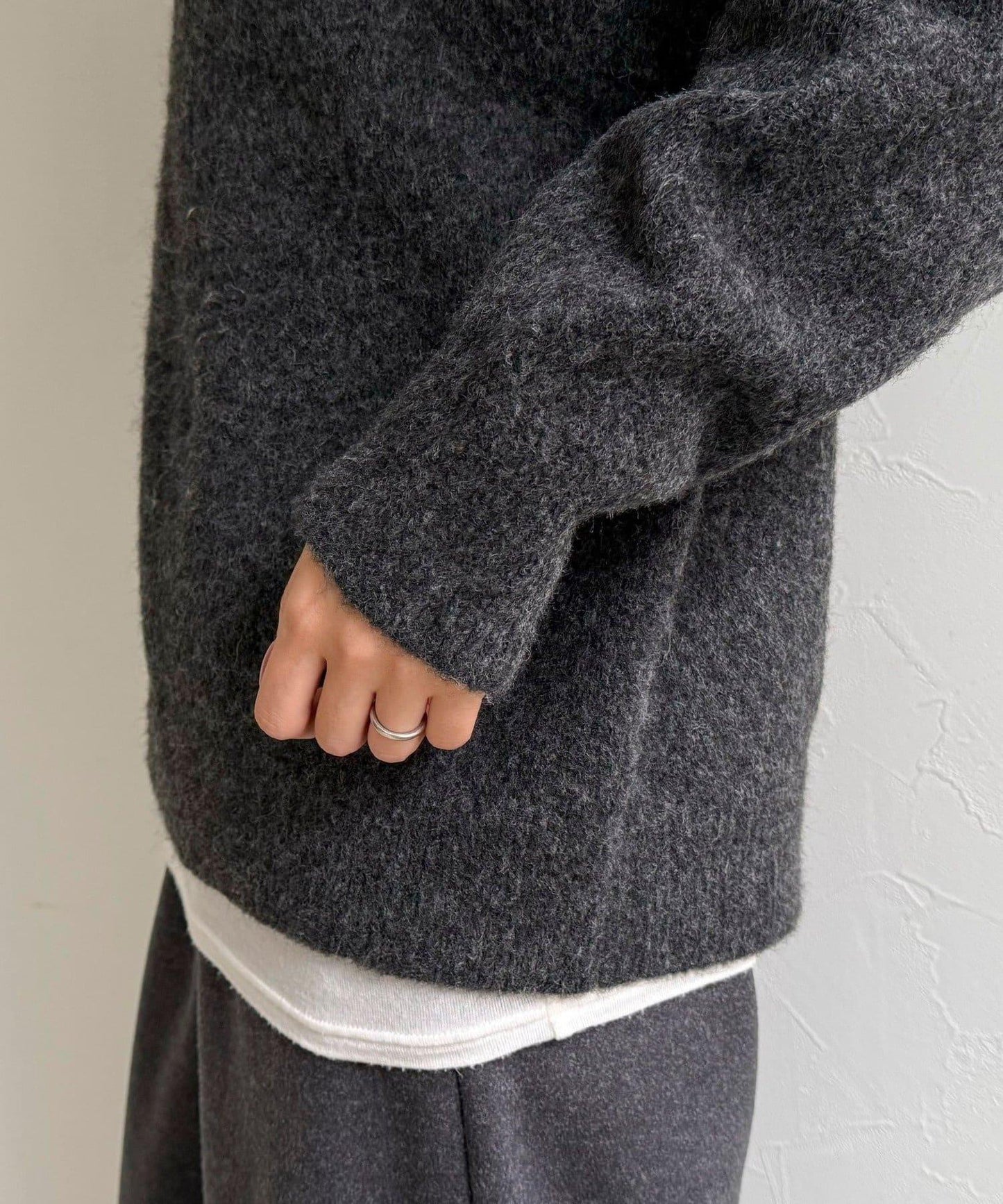 亨利領針織套頭衫