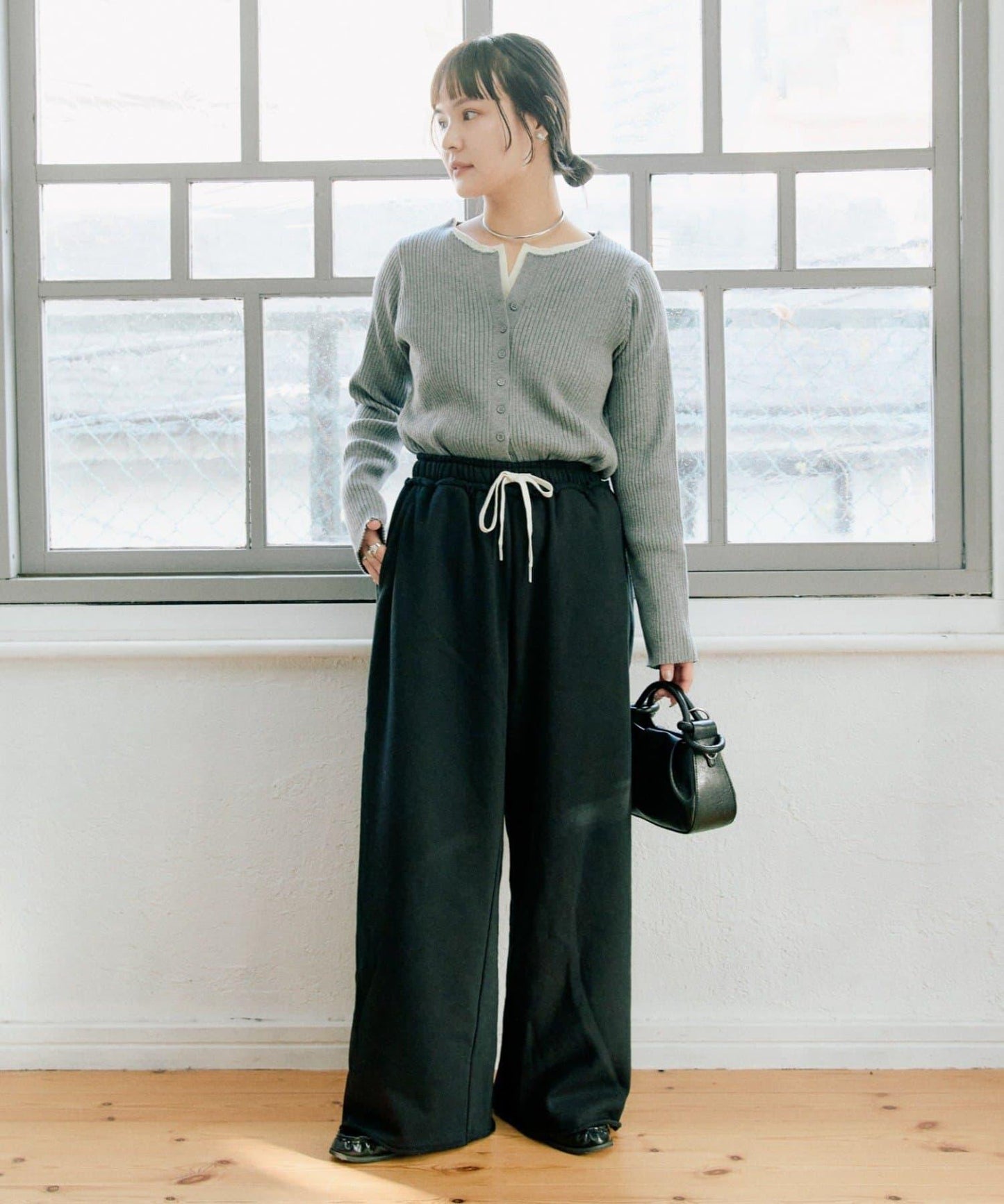 【新色上市】加絨寬鬆休閒褲/衛褲